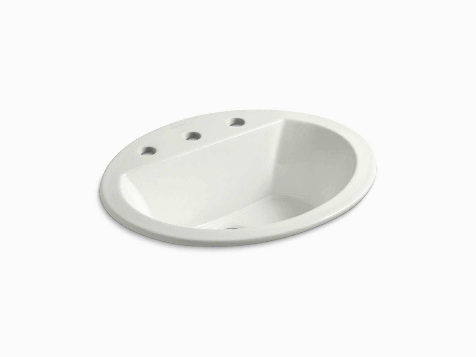Kohler Bryant Dune Drop-in Oval Bathroom Sink with Overflow 2699-8