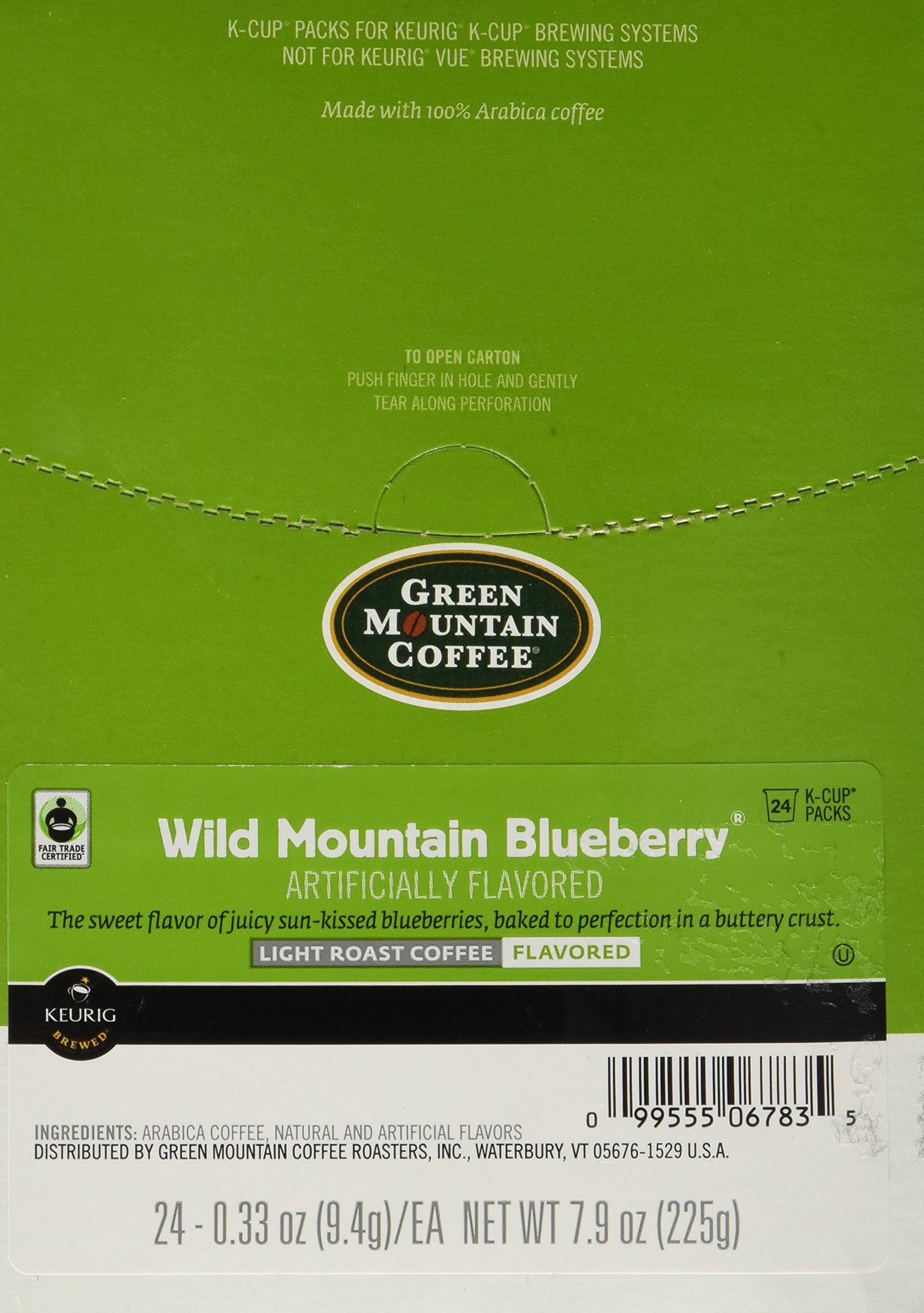 Green Mountain Coffee, Wild Mountain Blueberry, K-Cup Single