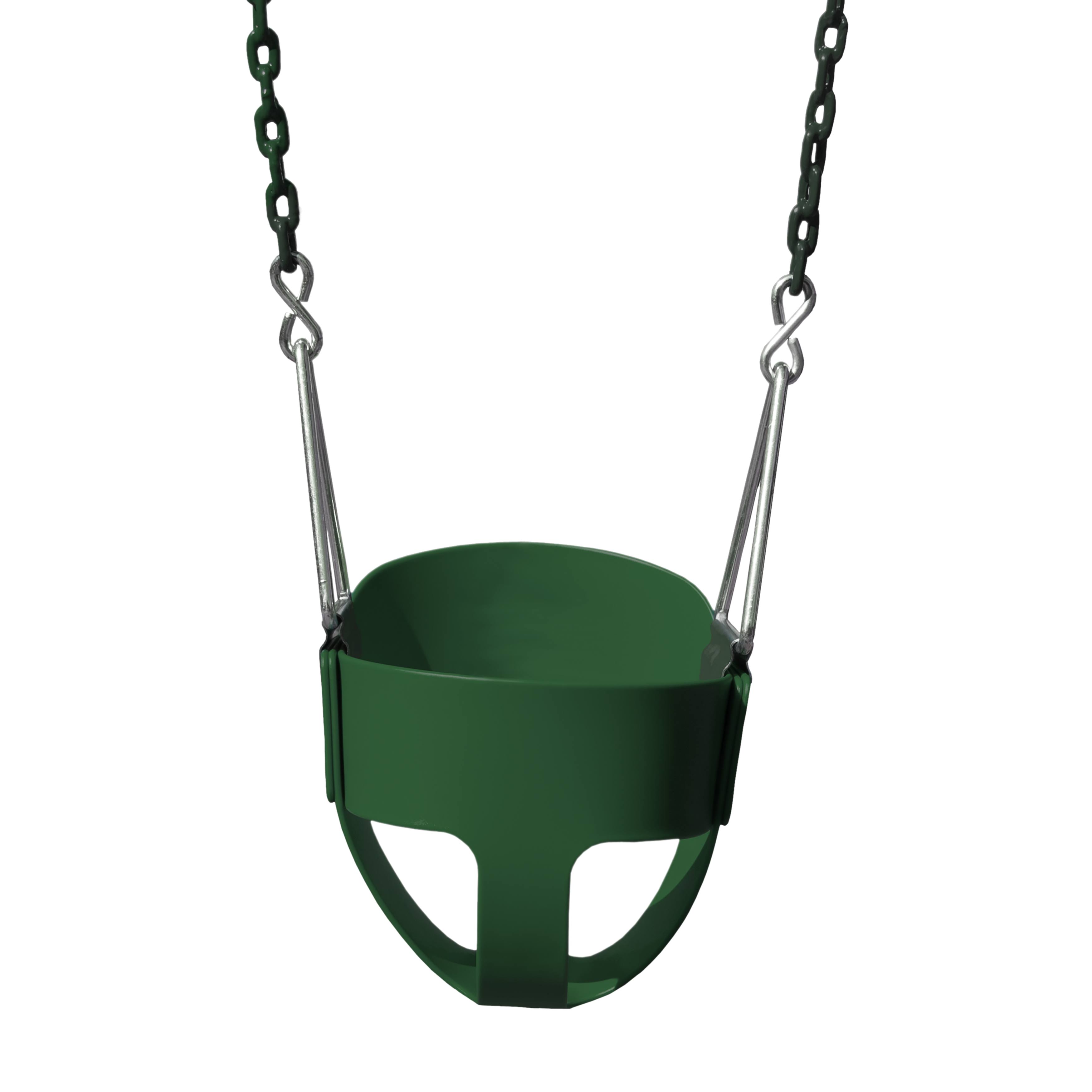 Gorilla Playsets Full Bucket Swing, Green