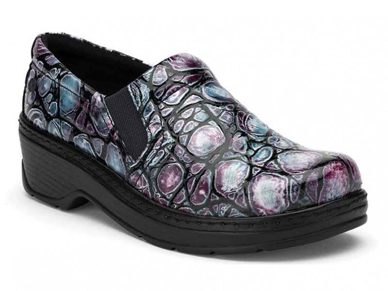 Klogs Footwear Naples - Women&s Slip Resistant Clog - Multi Croco 9 Medium