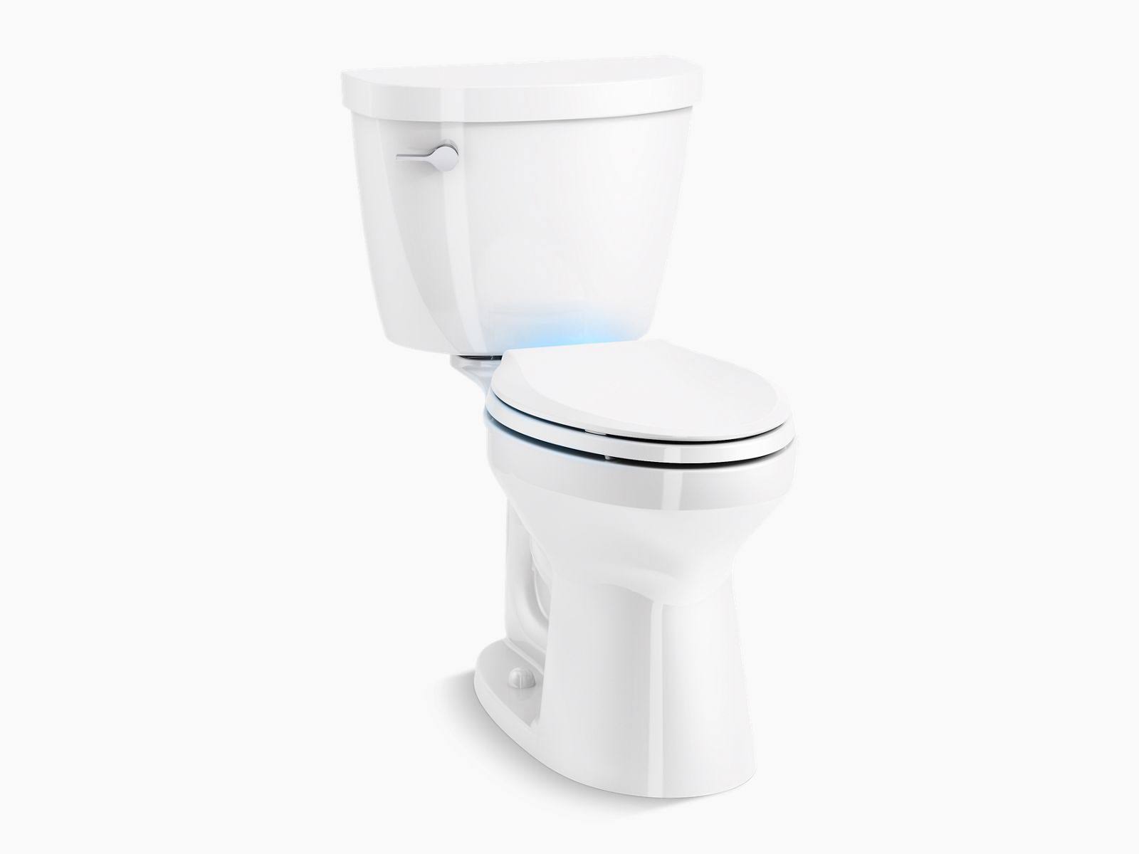 Kohler Cimarron Revolution 360 Complete Solution 2-Piece 1.28 GPF Single Flush Elongated Toilet in White, with Slow-Close Seat 3
