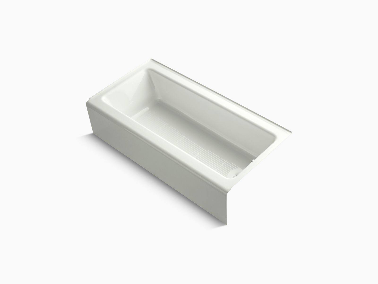 Kohler 838-NY Bellwether 60x22 x 30x22 Alcove Bath with Integral Apron and Right-Hand Drain - Dune