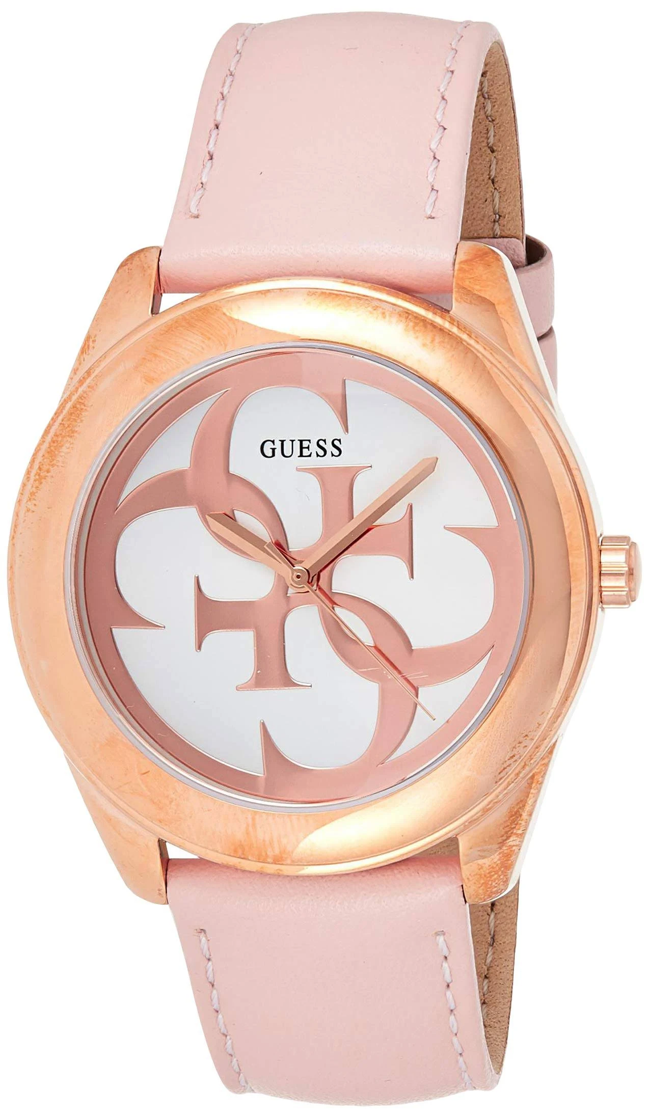 Guess G Twist Quartz White Dial Ladies Watch W0895L6