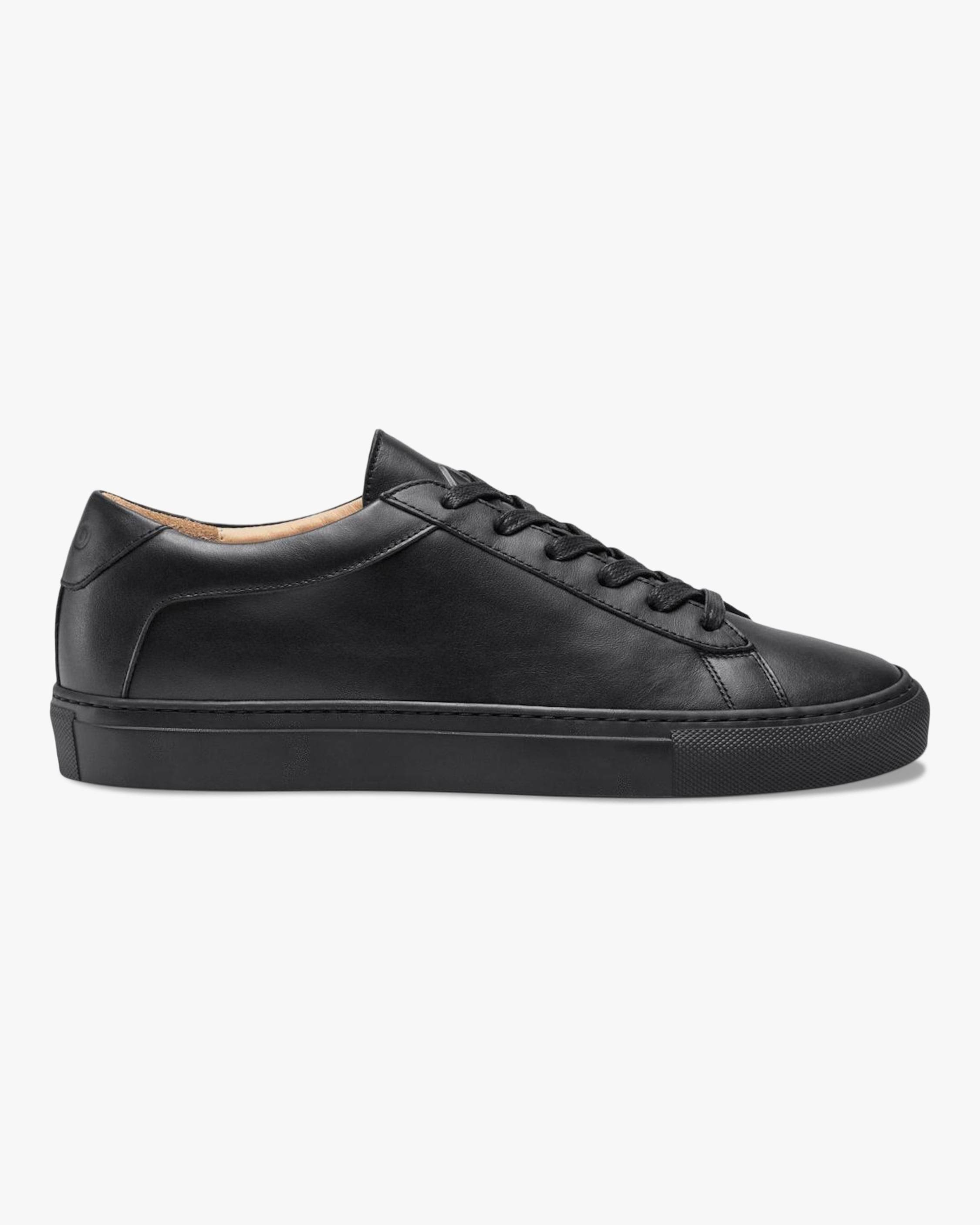 KOIO Women&s Capri Sneaker in Black Size 7 | Leather/Rubber