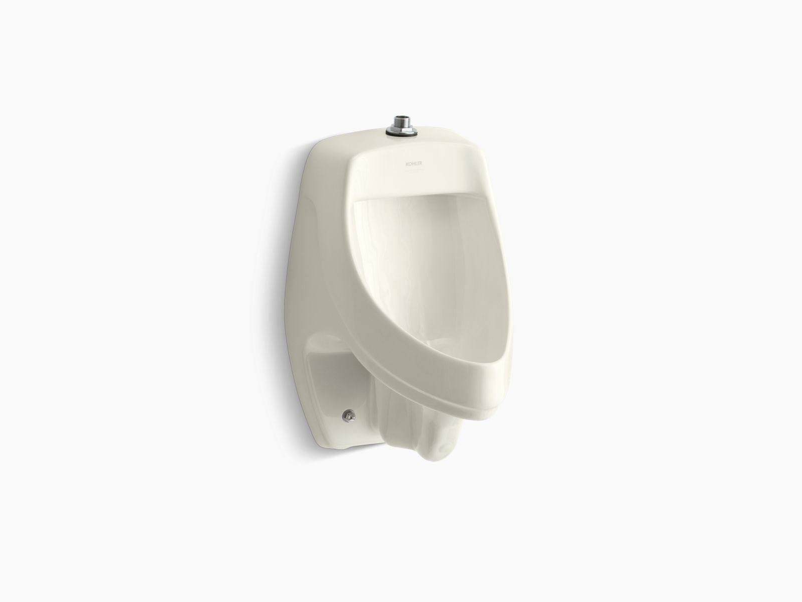 Kohler K-5016-ET-96 Biscuit Dexter Elongated Urinal with Top Spud