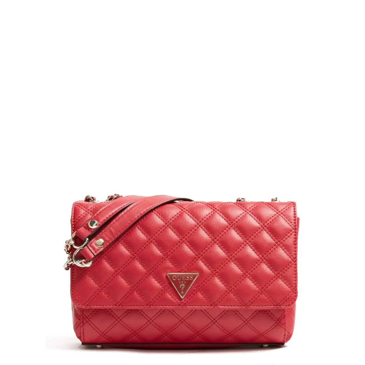 Guess - Borsa A Spalla Convertibile Cessily Trapuntata Lipstick - HWEV7679210 - Lipstick