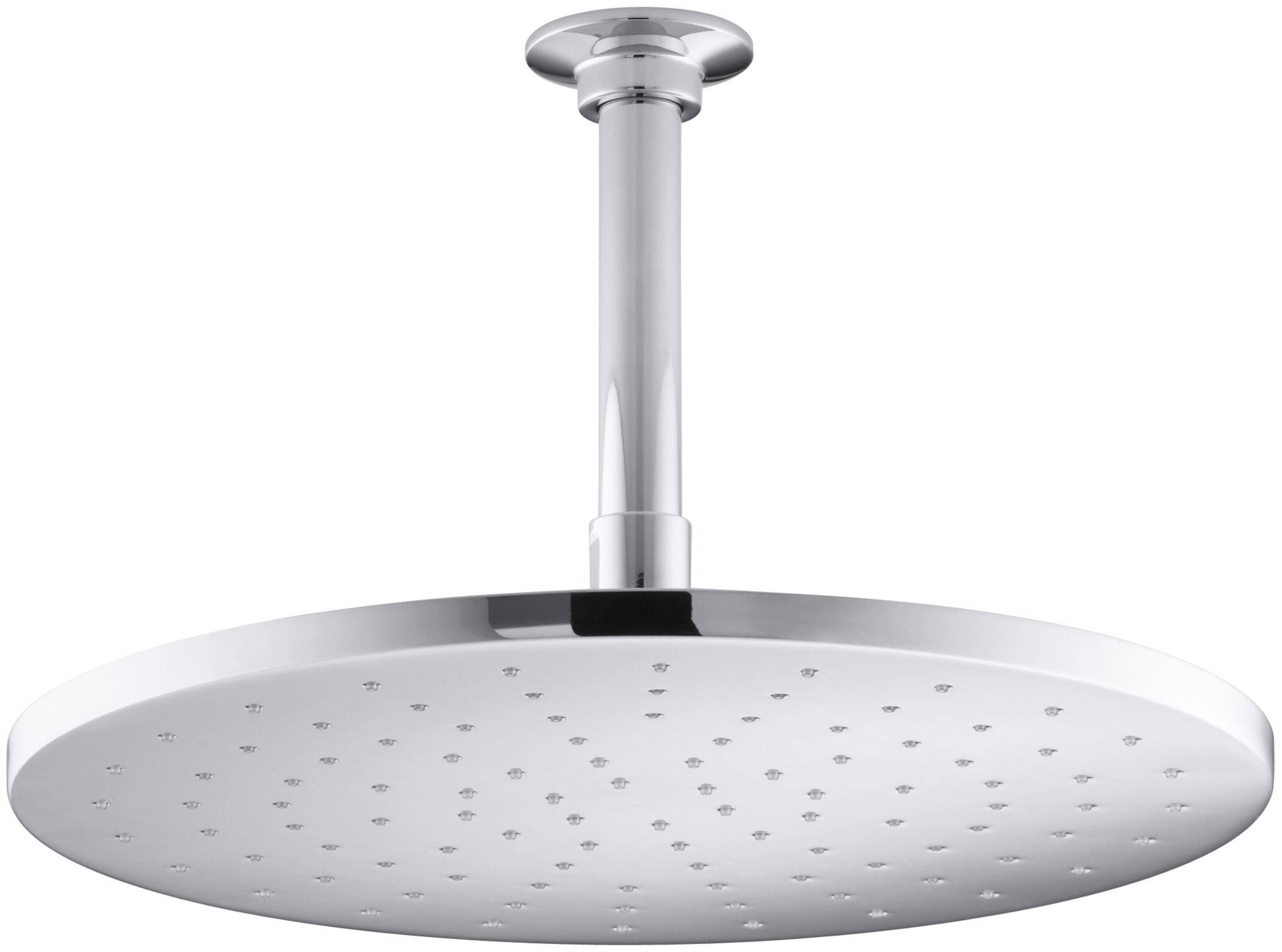Kohler K-13690 Contemporary 12x22 Round 2.5 GPM Rainhead with Katalyst - Polished Chrome