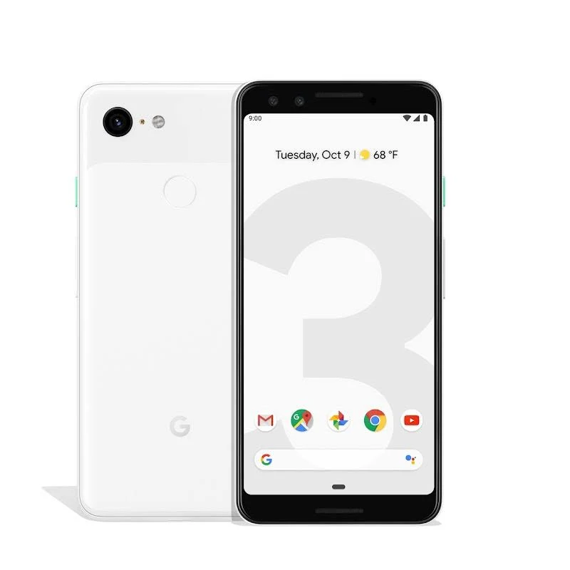 Google Pixel 3 128GB Smartphone (Unlocked, Clearly White)