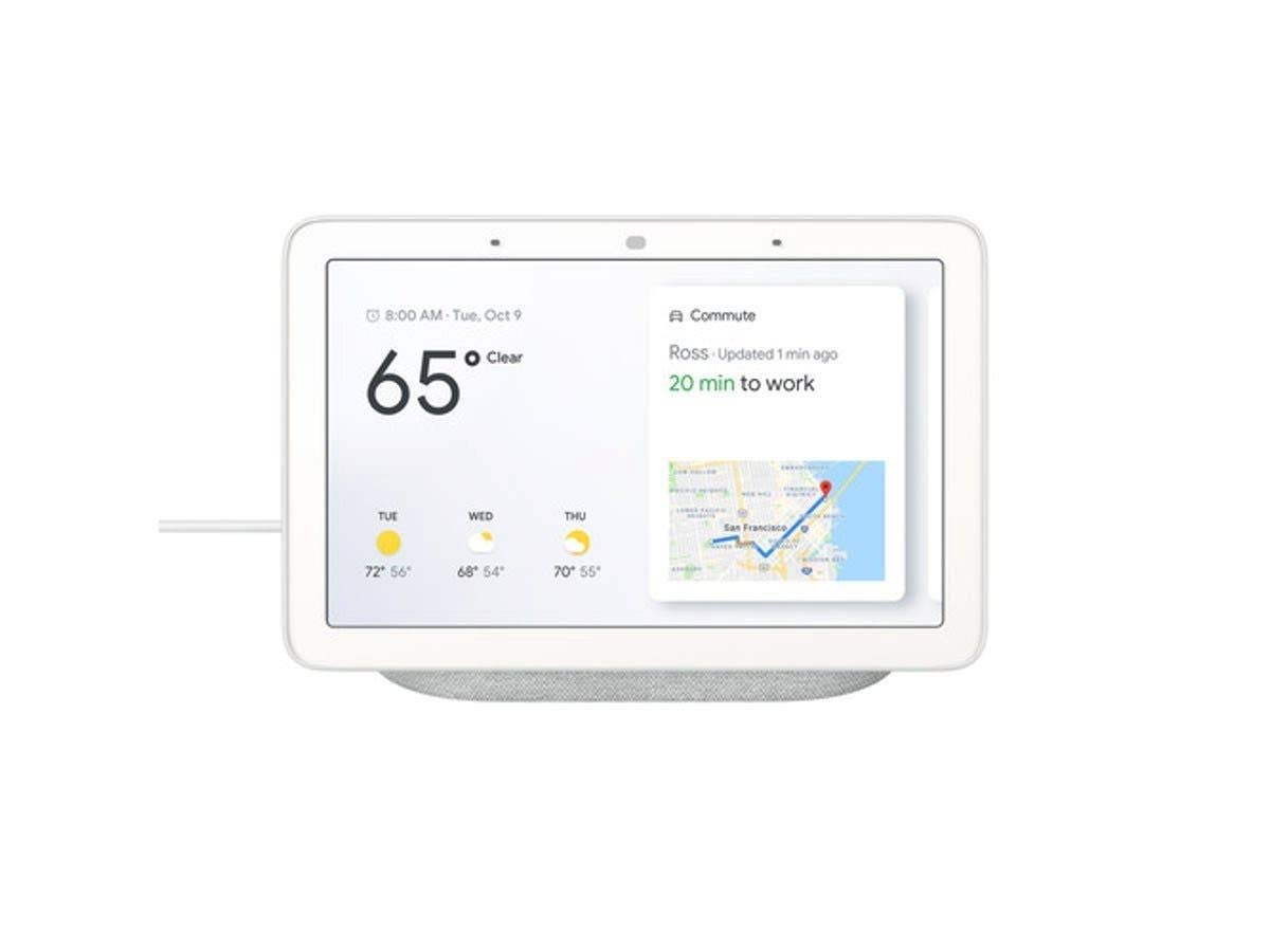 Google Home Hub Hands-Free Smart Speaker with 7x22 Screen - Chalk - GA00516-US (Open Box)
