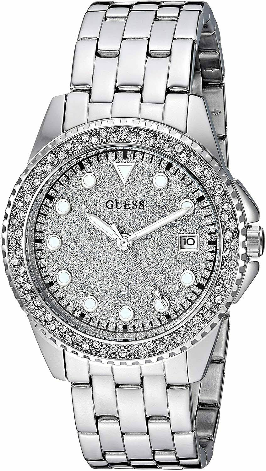 Guess Women S Spritz u1236l1 Silver Silicone Quartz Fashion Watch