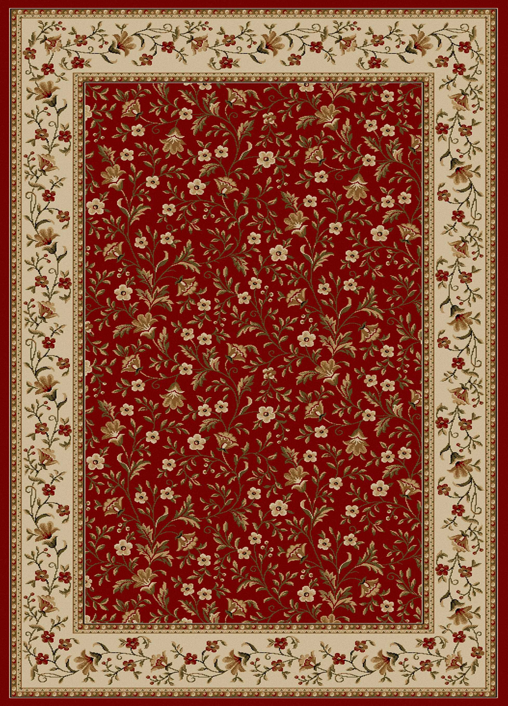 Radici Como 1593 7&9x22 x 11&0x22 Red Area Rug
