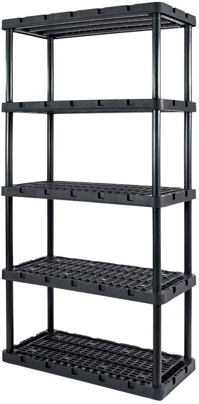 Gracious Living 91086-1C Knect-A-Shelf Shelving Unit, Resin, 72x22