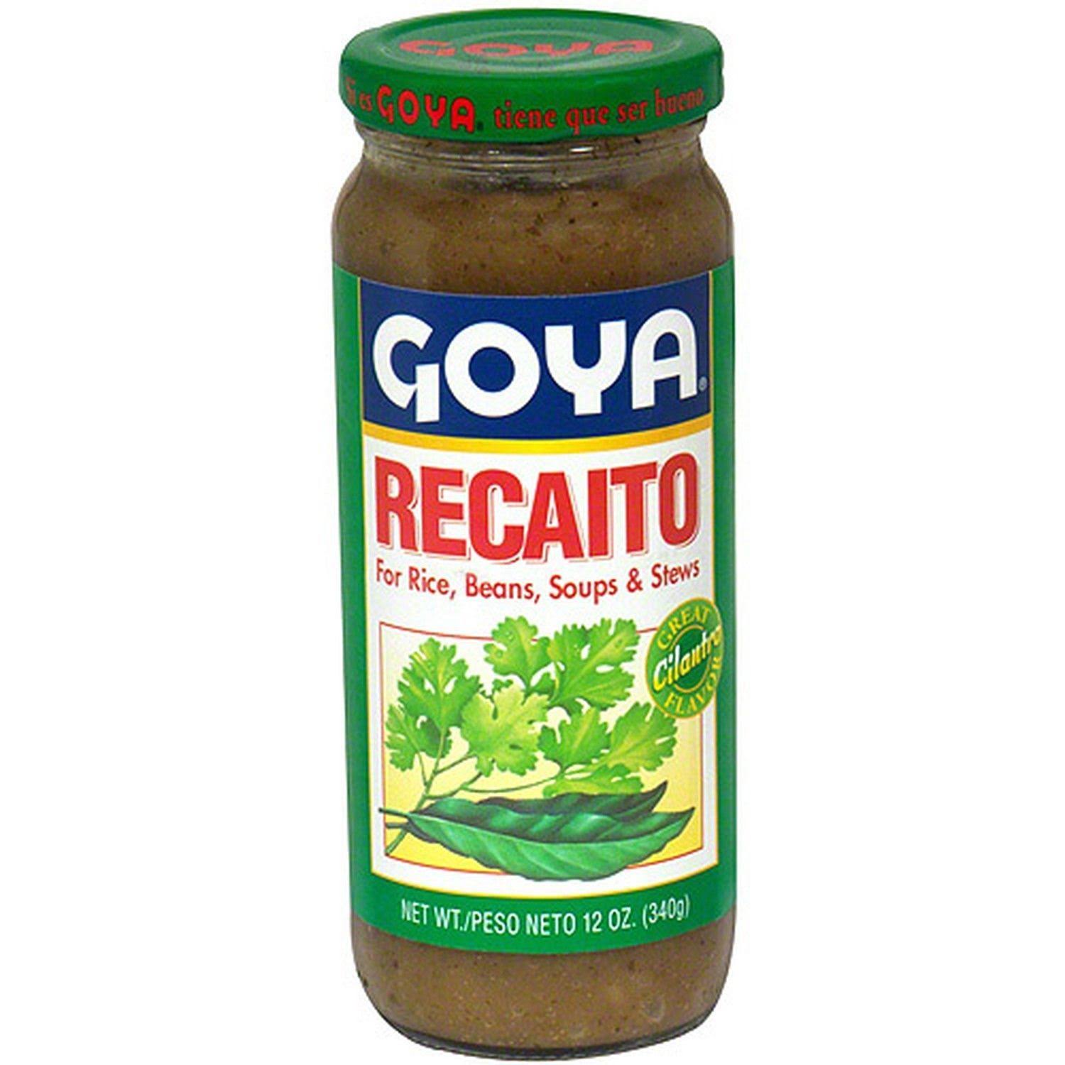 Goya Recaito Cilantro Cooking Base 12 oz (Pack of 24)