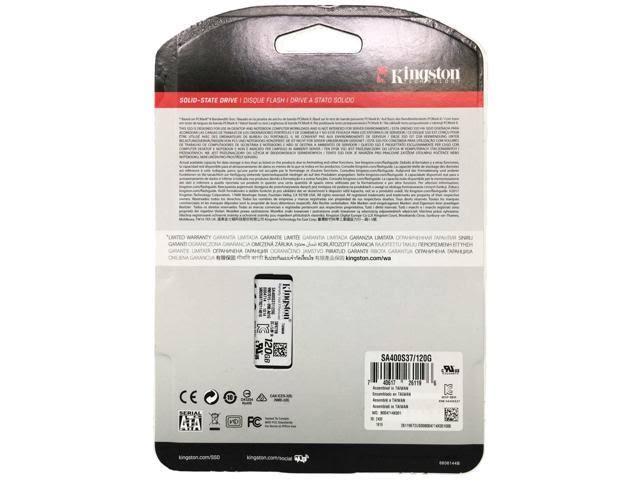 Kingston 120GB A400 SSD 2.5 SATA 7mm 2.5-inch Solid State Drive SA400S37/120G