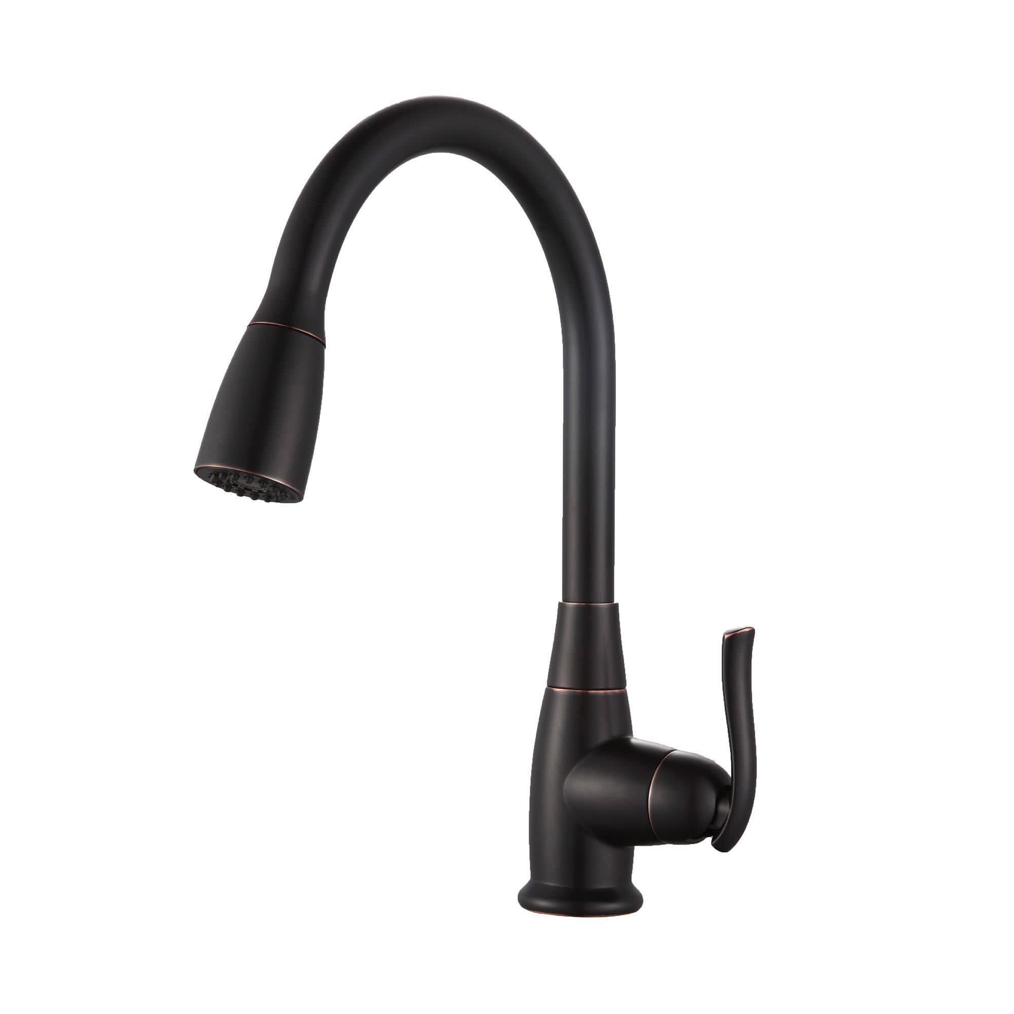 Kraus KPF-2230ORB Single Lever Pull Out Kitchen Faucet Oil Rubbed Bronze