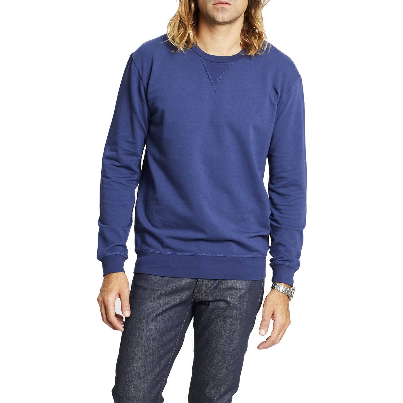 Micro Terry Crew Sweatshirt Goodlife Navy / XL