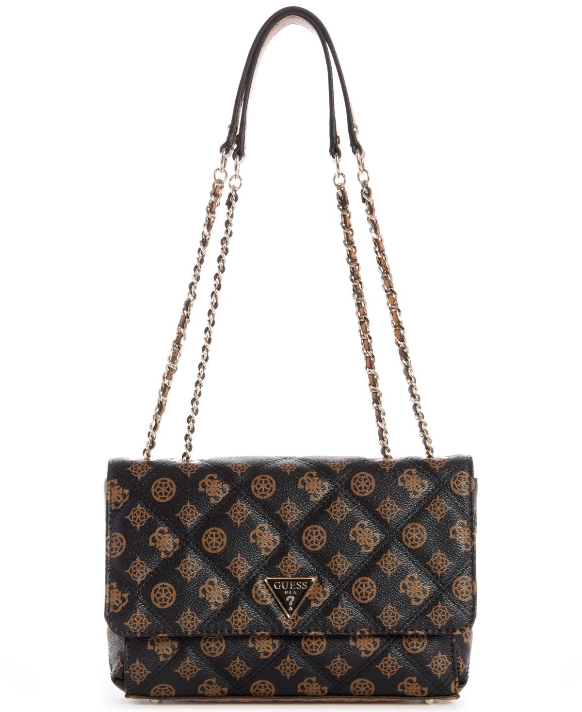 Guess Cessily Convertible Crossbody - Mocha Multi