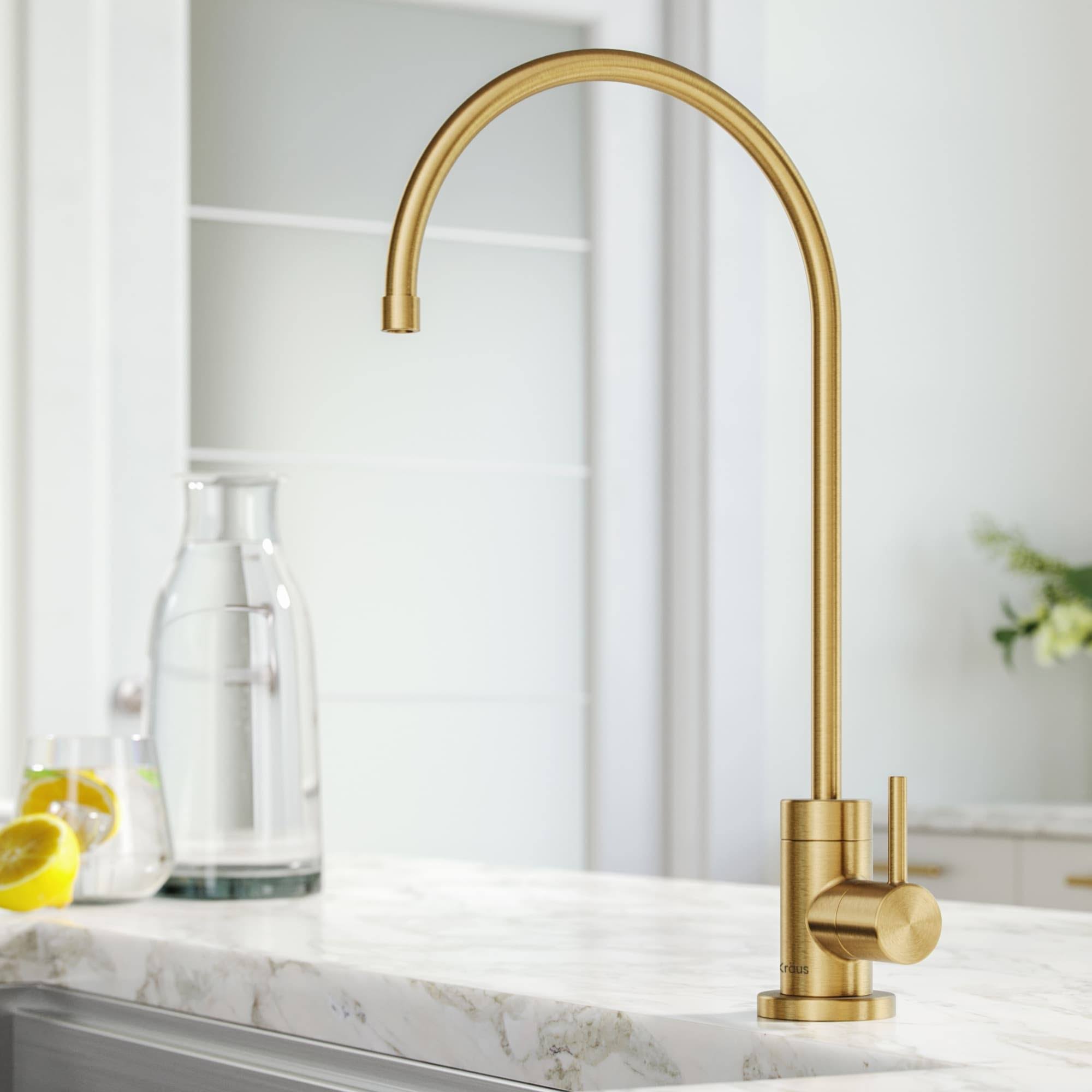 Kraus FF-100BB Purita 100 Percent Lead-Free Kitchen Water Filter Faucet - Brushed Brass
