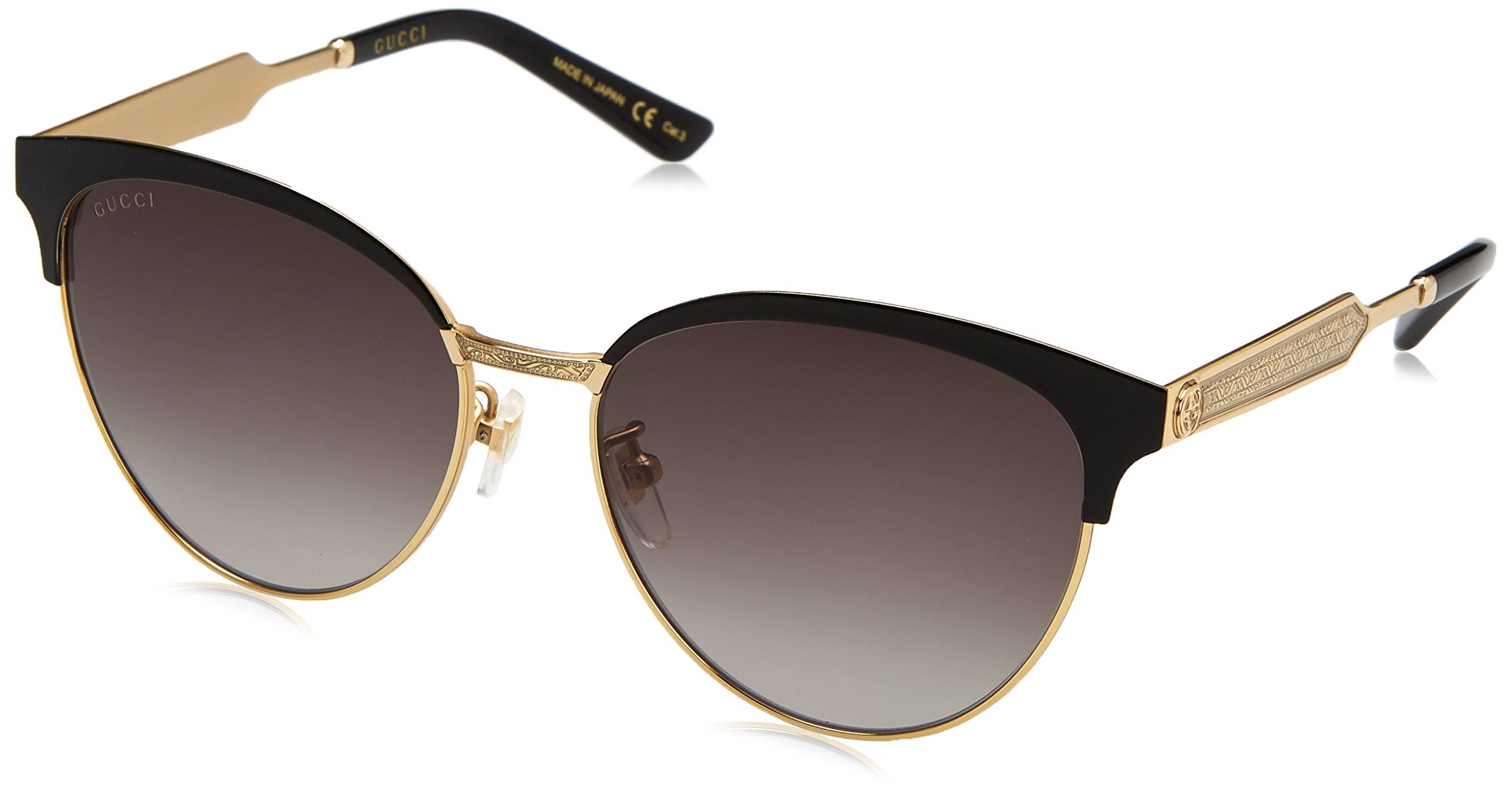 Gucci GG0074S Sunglasses - Black/Gold (002)