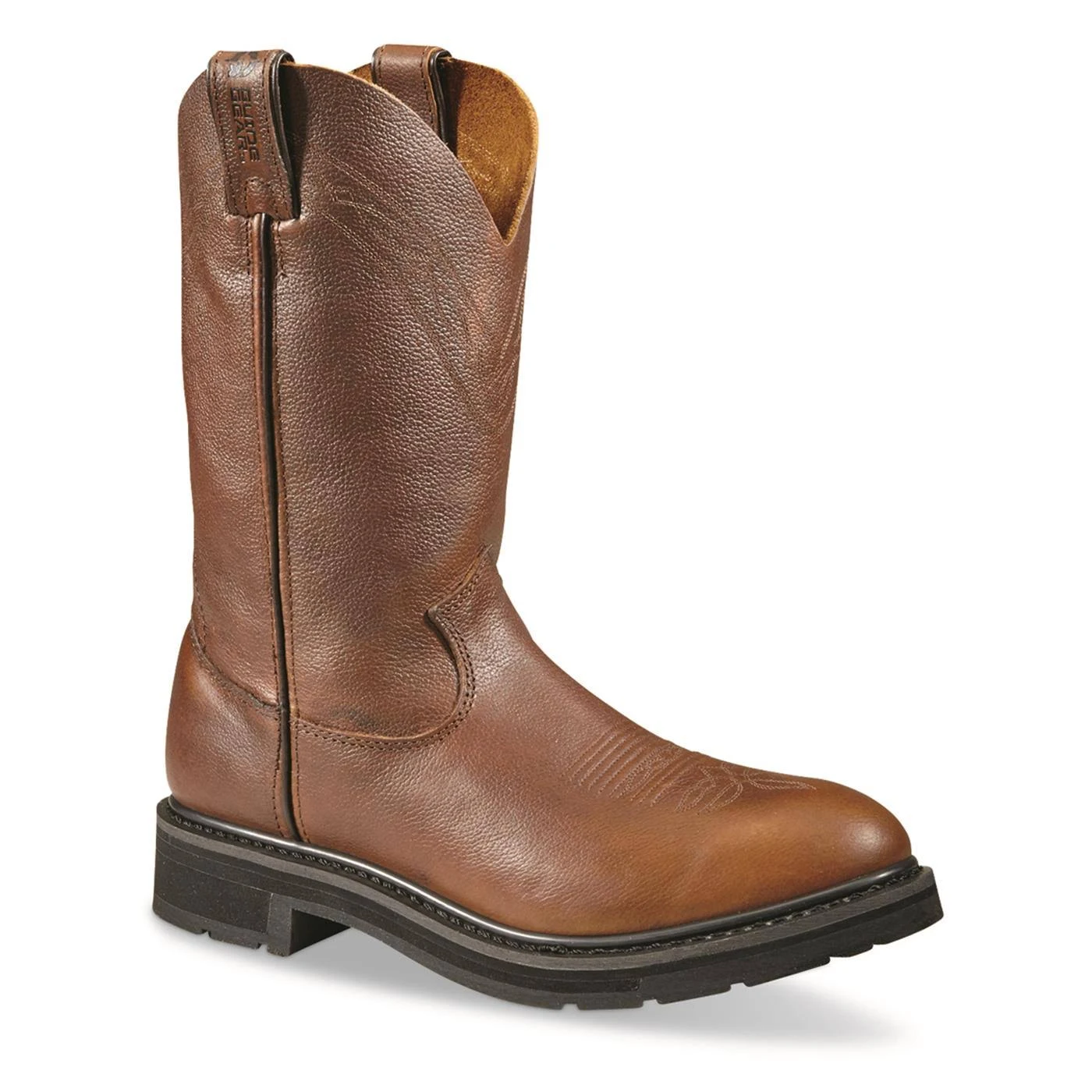 Guide Gear Men&s Round Toe Western Work Boots, Size: 10.5 2E, Brown