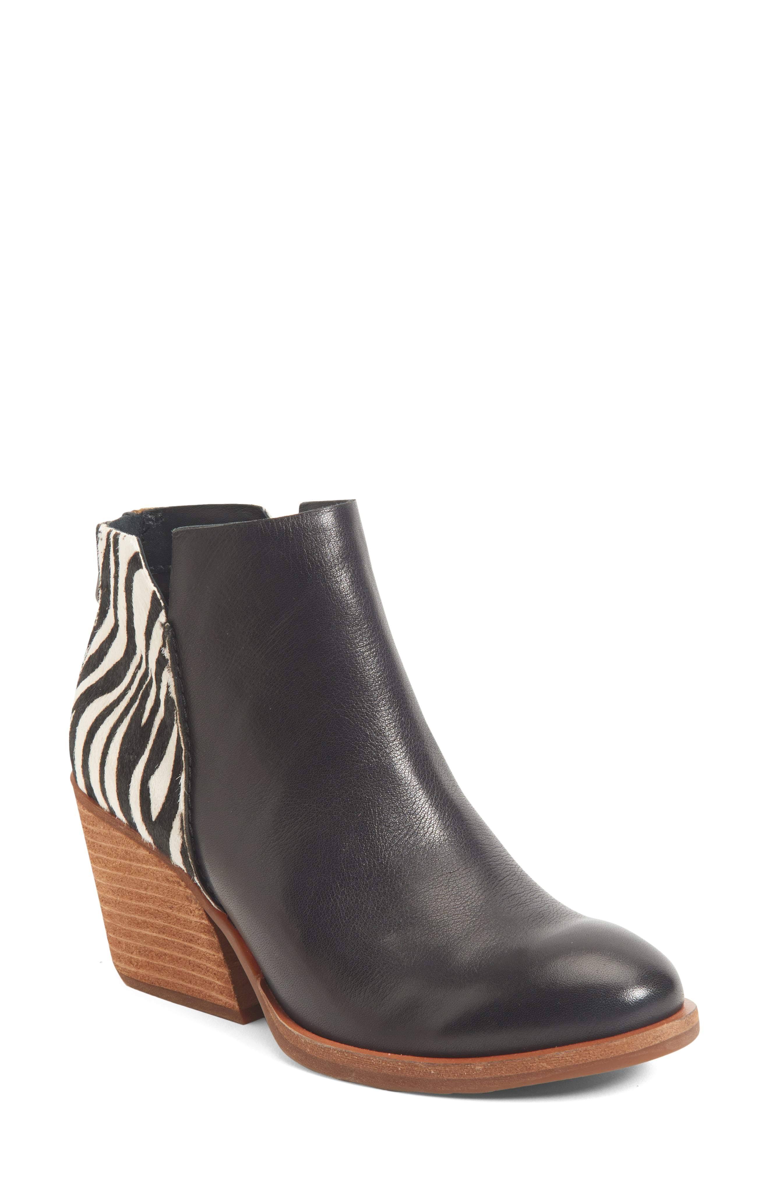 Women&s Kork-Ease Chandra Bootie 5381328 - 6 M / Black Zebra Print