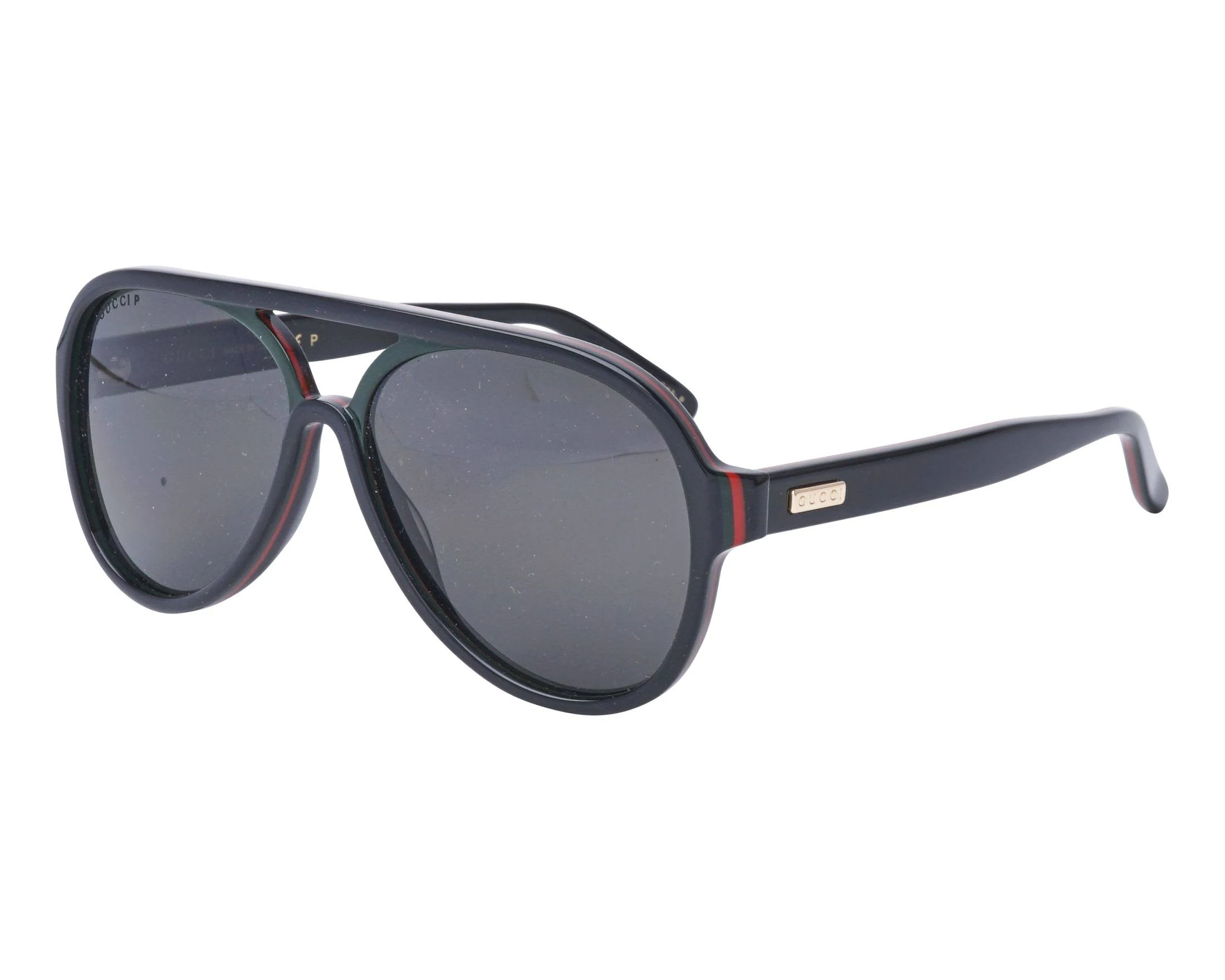 Gucci Polarized Black Pilot Sunglasses GG0270S - 001