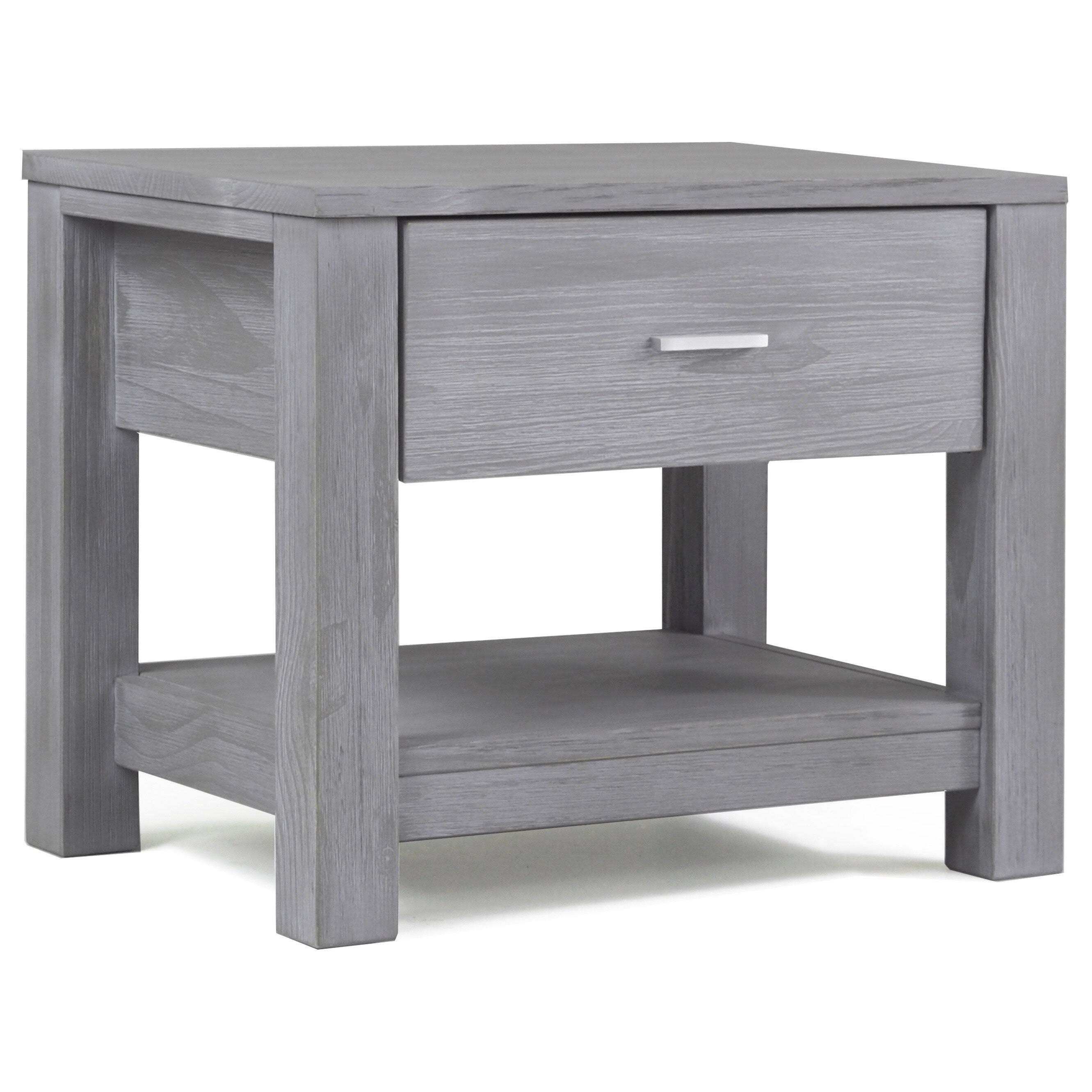 Grain Wood Furniture Loft 1 Drawer Nightstand - Color: Brushed Grey
