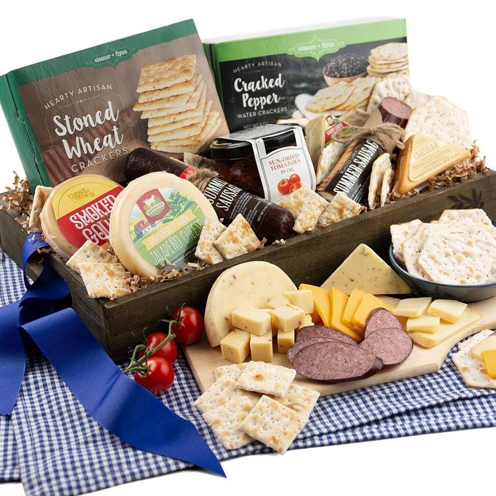 Gourmet Meat u0026 Cheese Sampler - Deluxe by Gourmet Gift Baskets