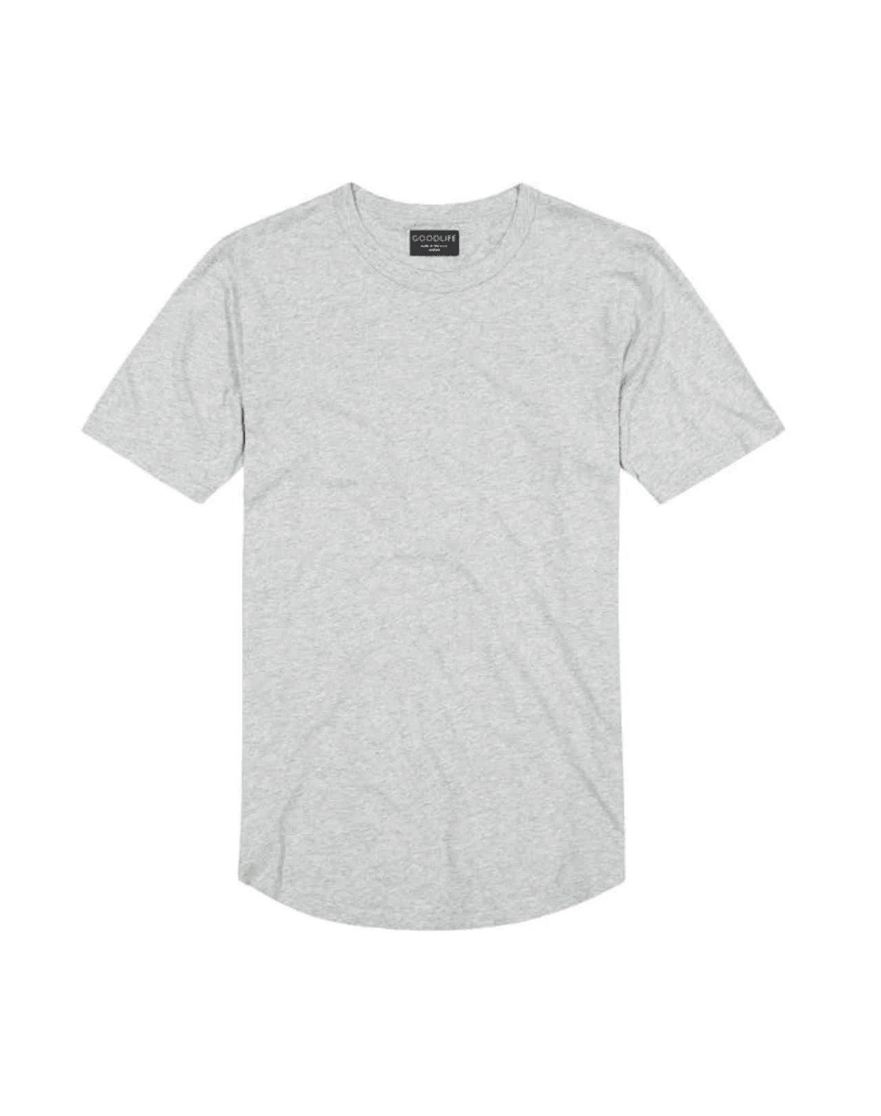 Supima Scallop Crew by Goodlife Heather Grey / XL
