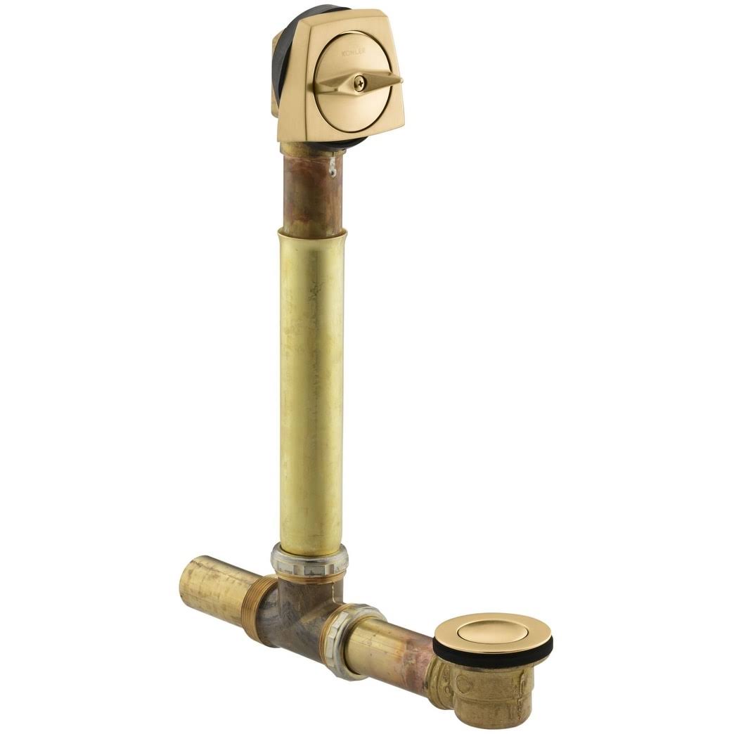 Kohler K-7161-AF-2MB Clearflo Adjustable Pop Up Drain with Above or Through The Floor Installation Deep Bath