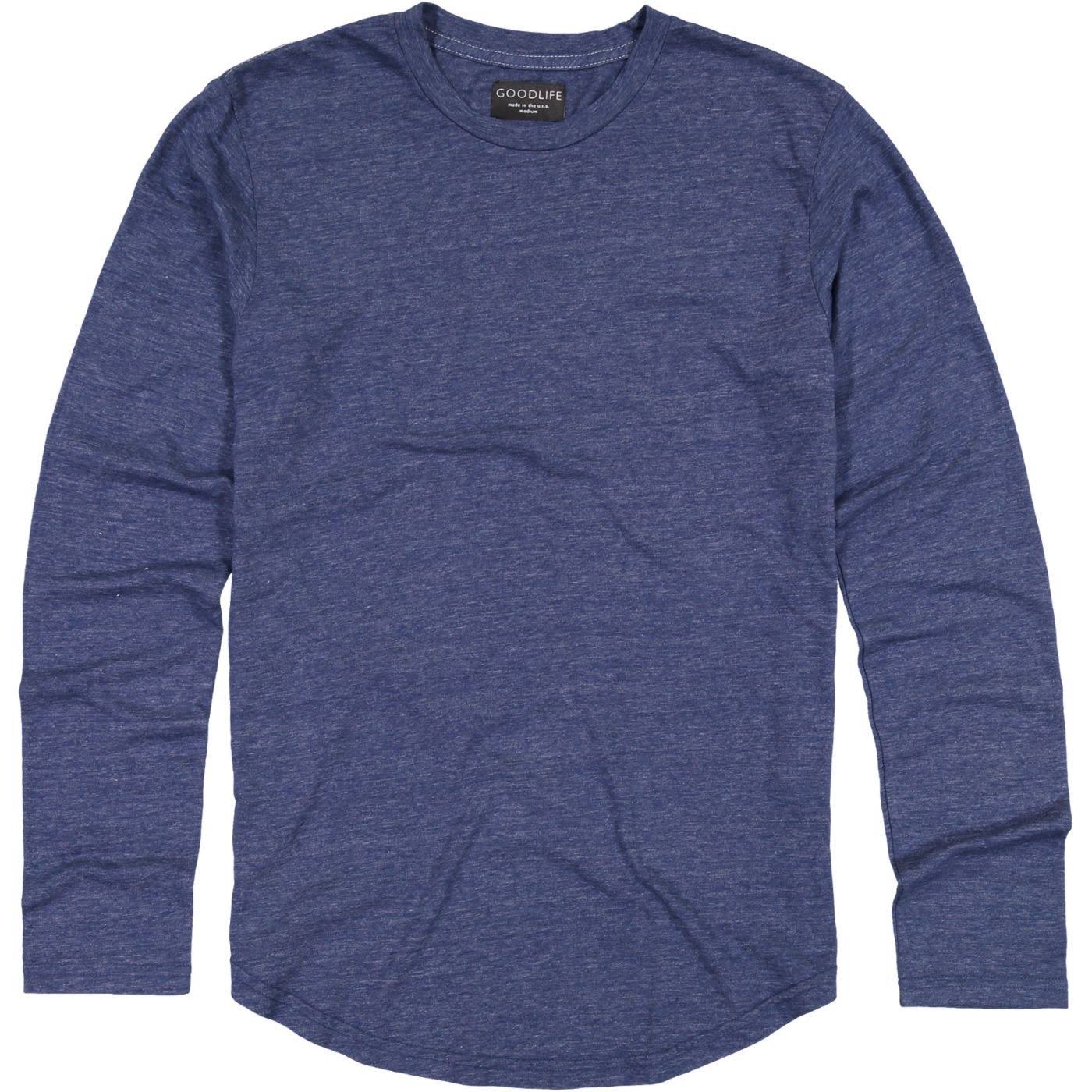 Tri-Blend L/S Scallop Crew Goodlife Navy / M
