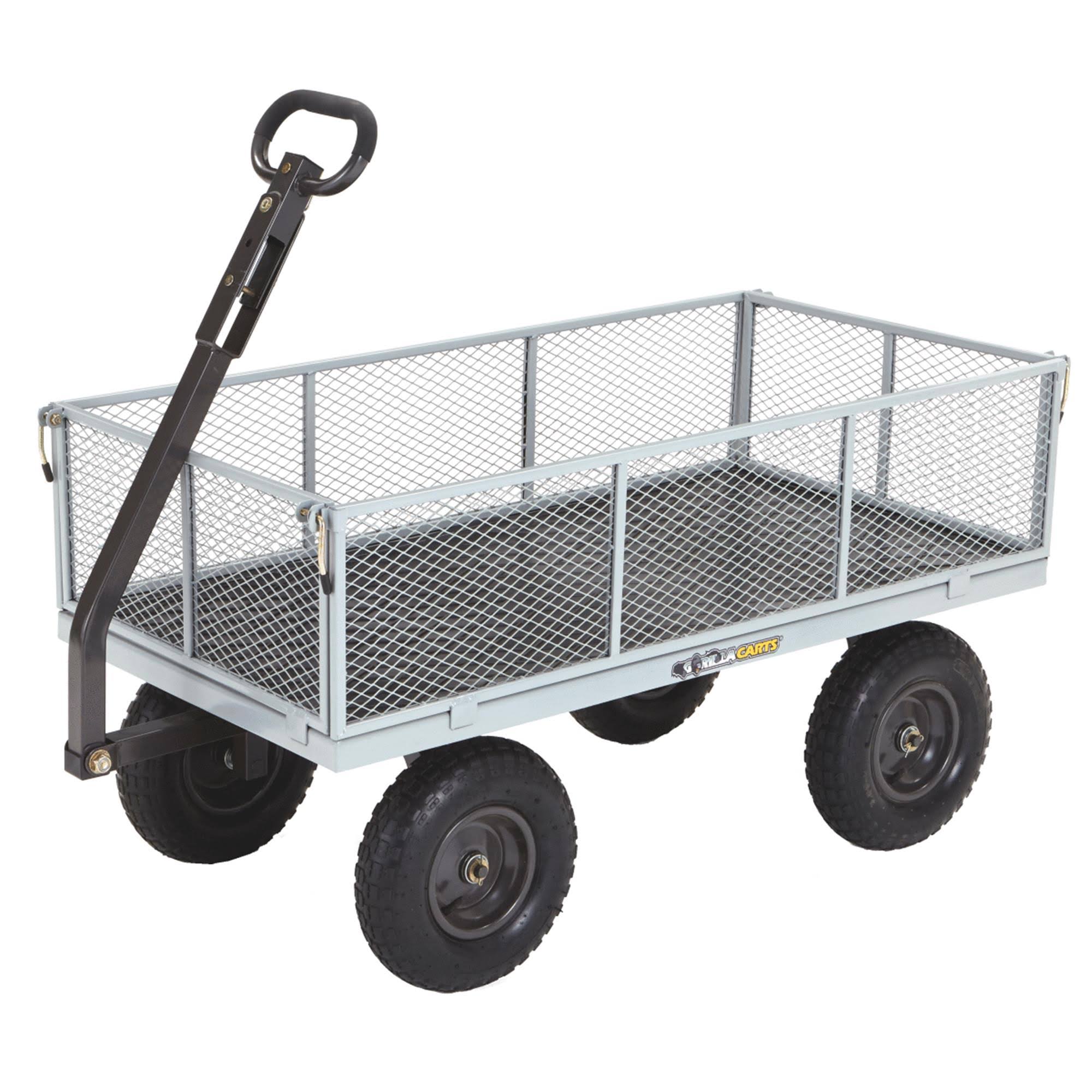 Gorilla Carts Heavy-Duty Steel Utility Cart with Removable Sides