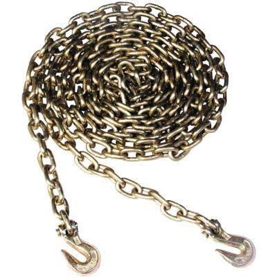 Koch Industries Grade 70 Binder Chain, Yellow Chromate, 3/8 in. Diameter, 16 ft. Length, 1 Each, 818462