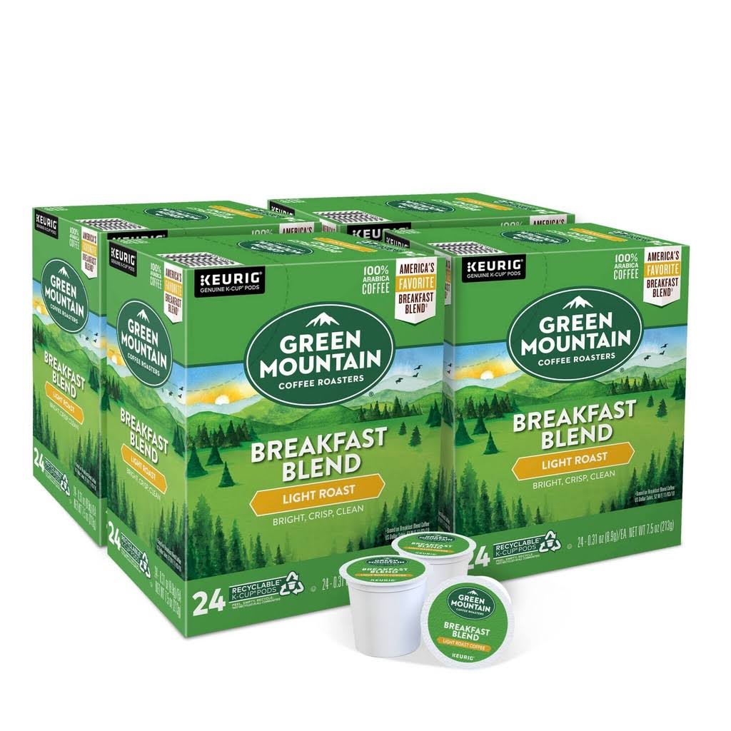 Green Mountain Coffee Breakfast Blend K-Cup Pod, 96-Count