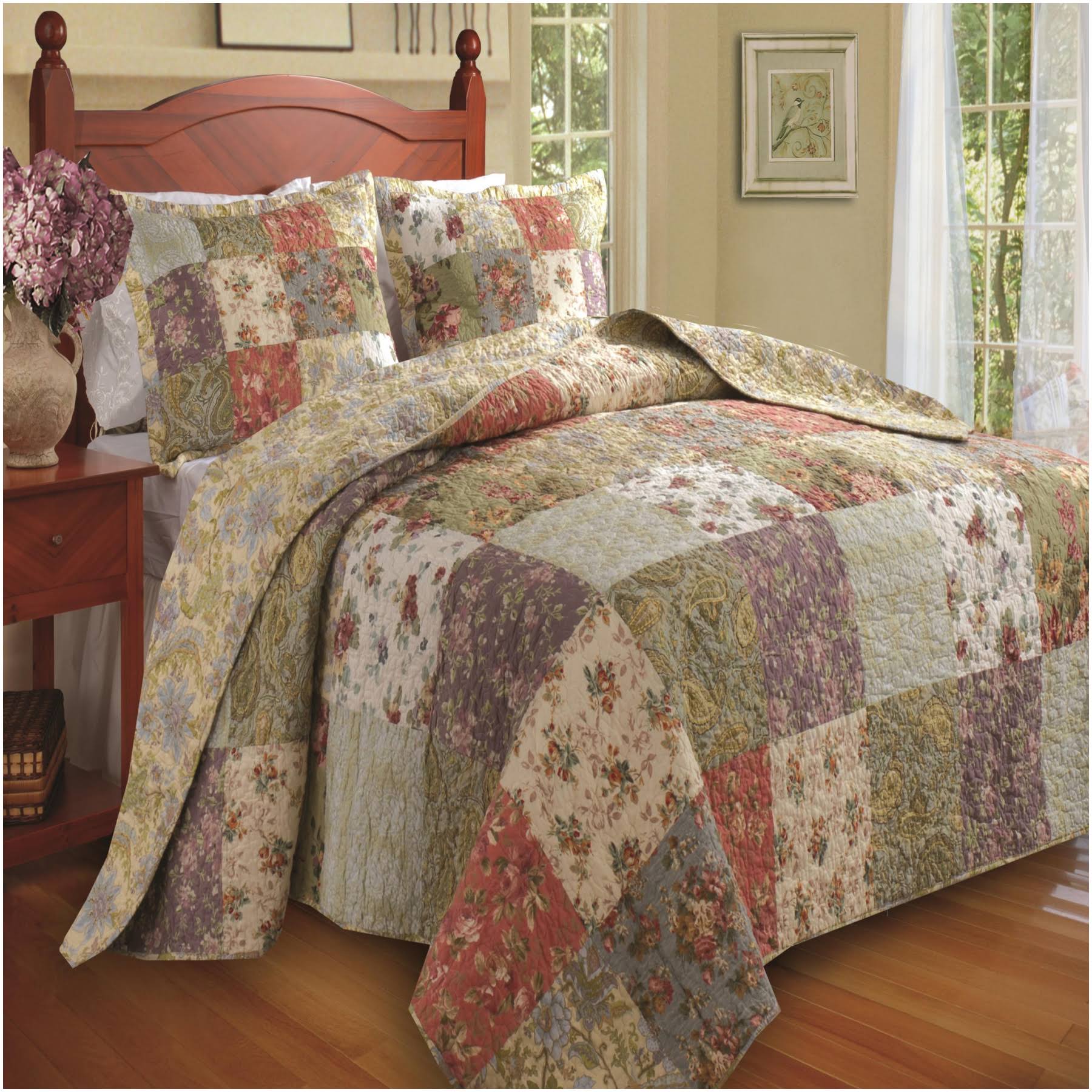 Greenland Home Blooming Prairie Twin 2-Piece Bedspread Set