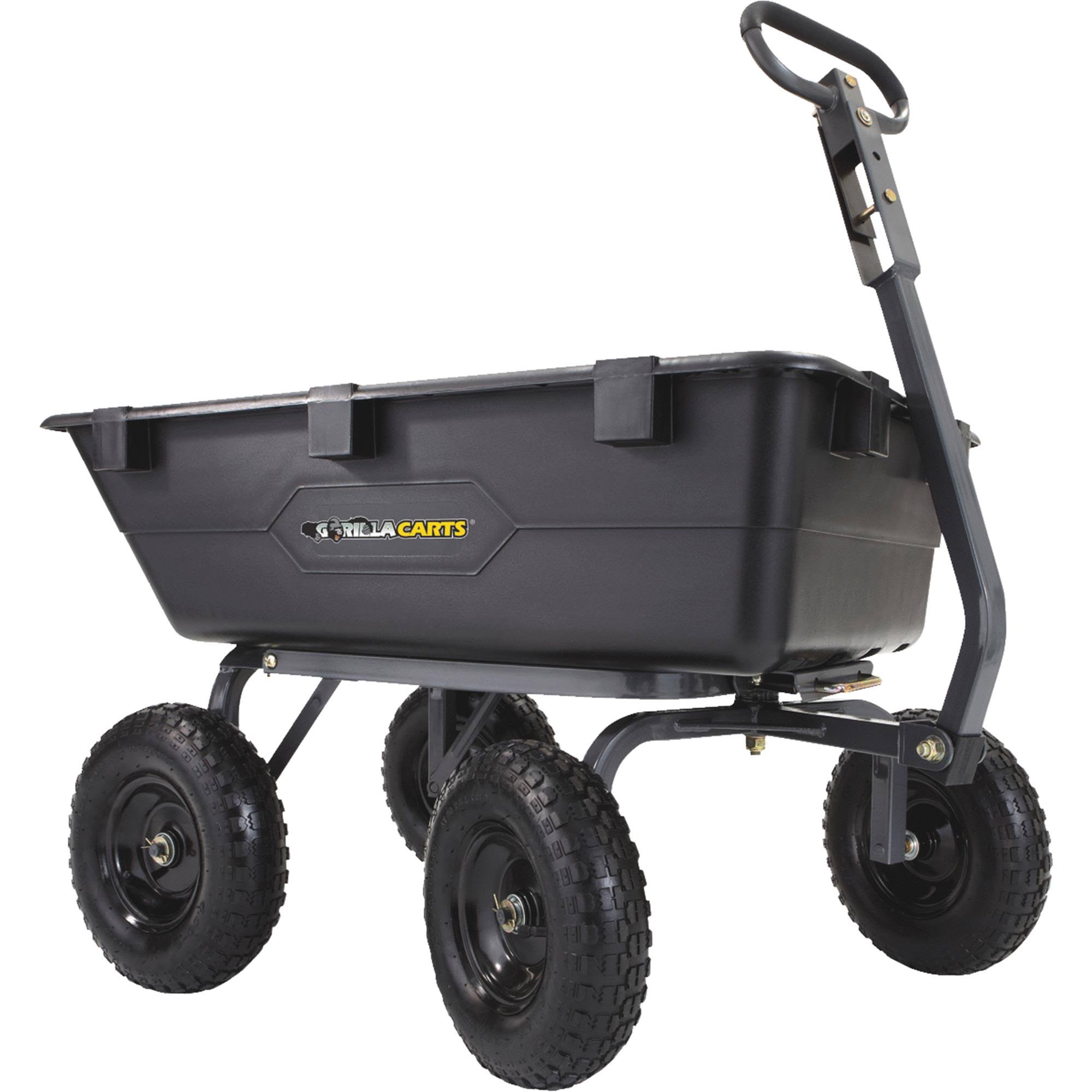Gorilla Carts Poly Dump Cart 1200 lb. Capacity