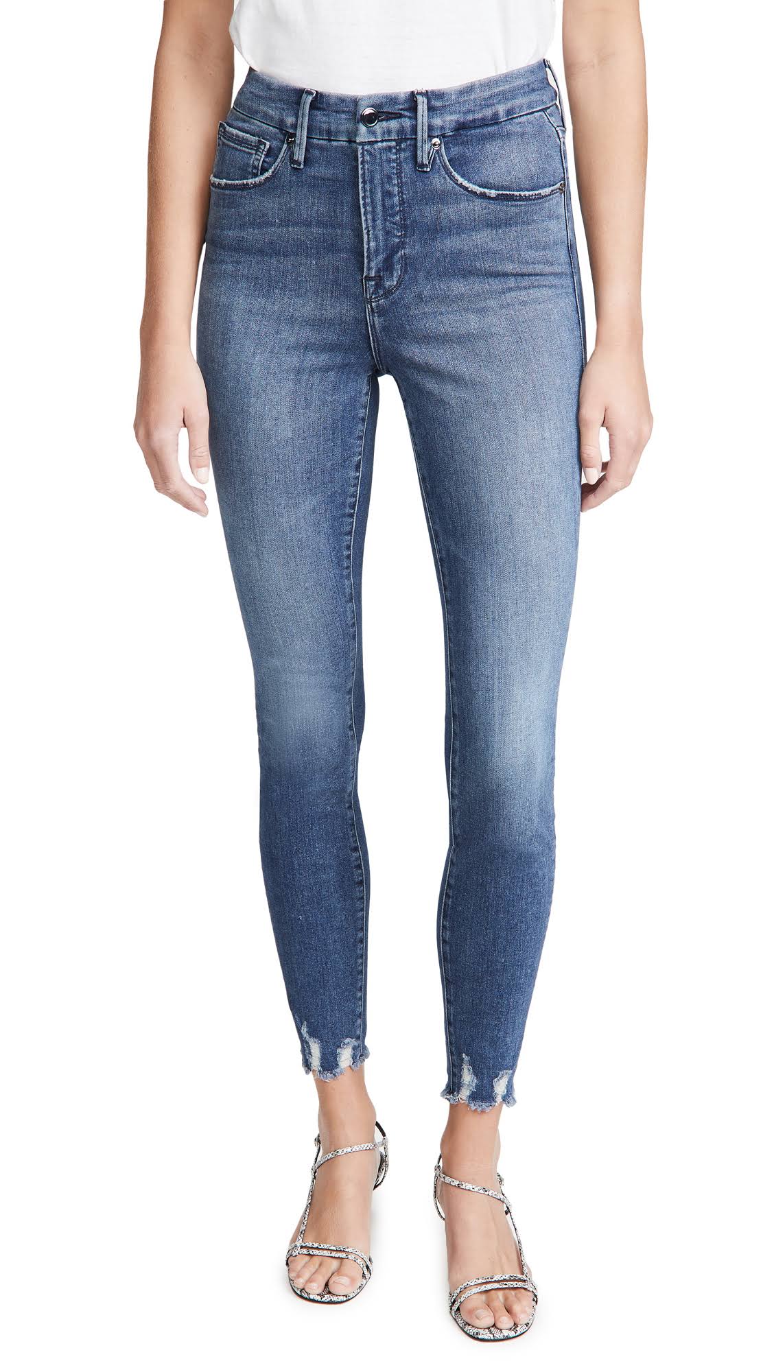 Good American Good Waist Blue 436 Skinny Jean