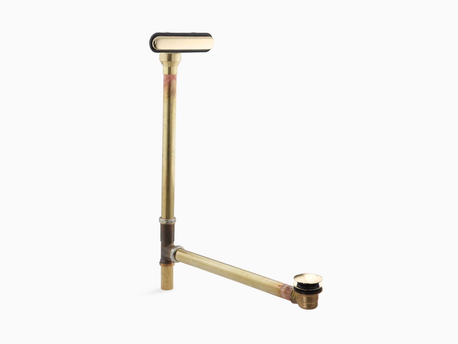 KOHLER K-7271-AF Clearflo Slotted Overflow Brass Bath Drain - Vibrant French Gold