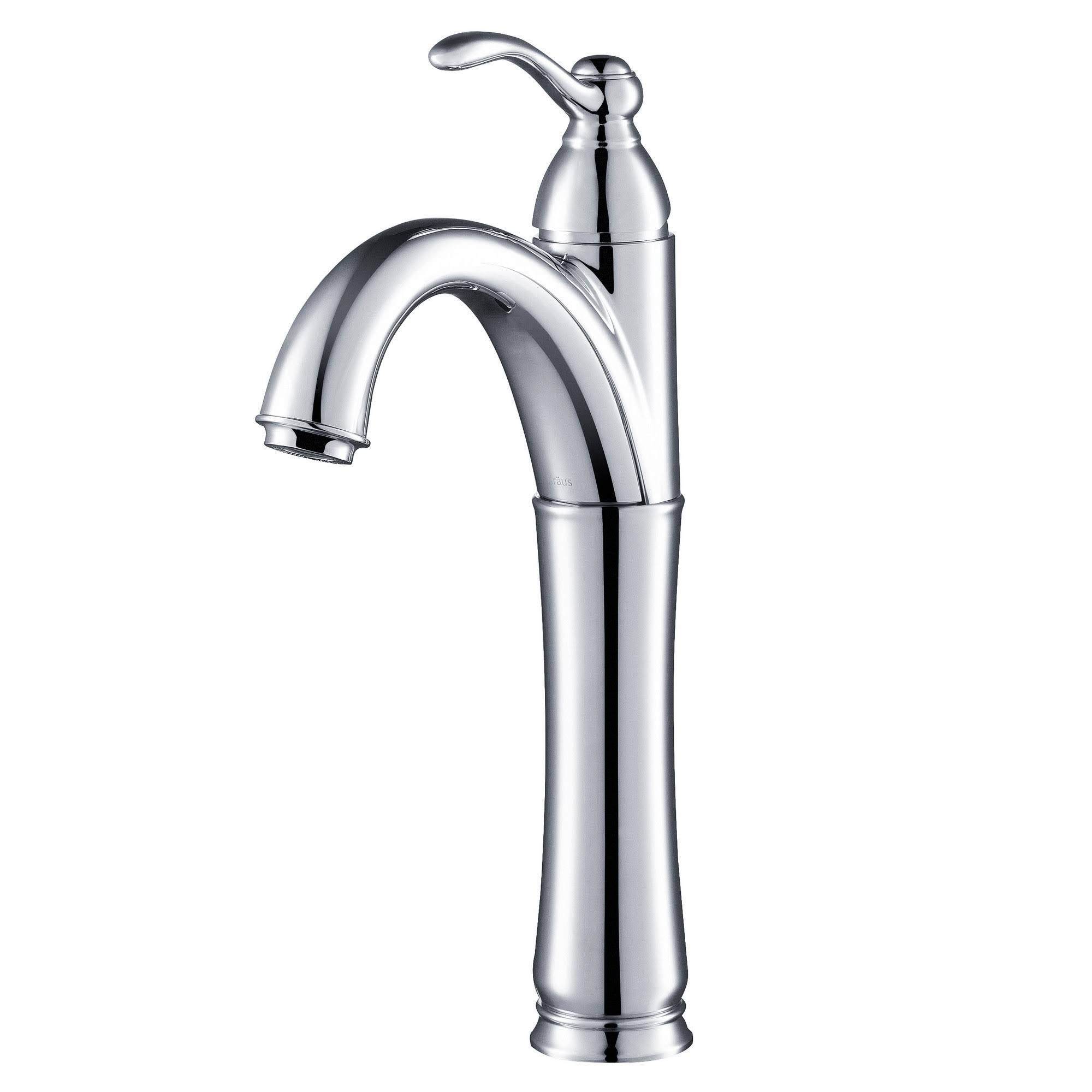 Kraus FVS-1005CH Riviera Single Lever Vessel Bathroom Faucet Chrome