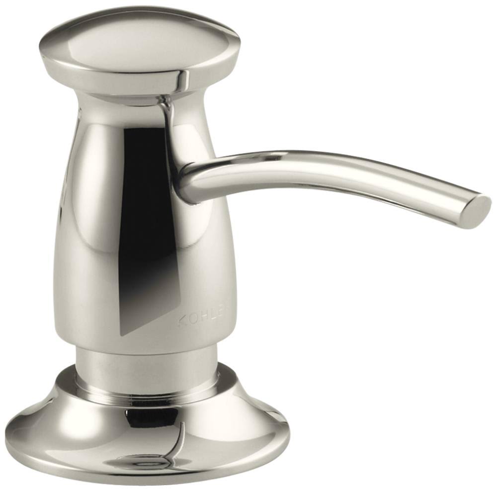 KOHLER K-1893-C-SN Transitional Design Soap/Lotion Dispenser, Vibrant Polished Nickel