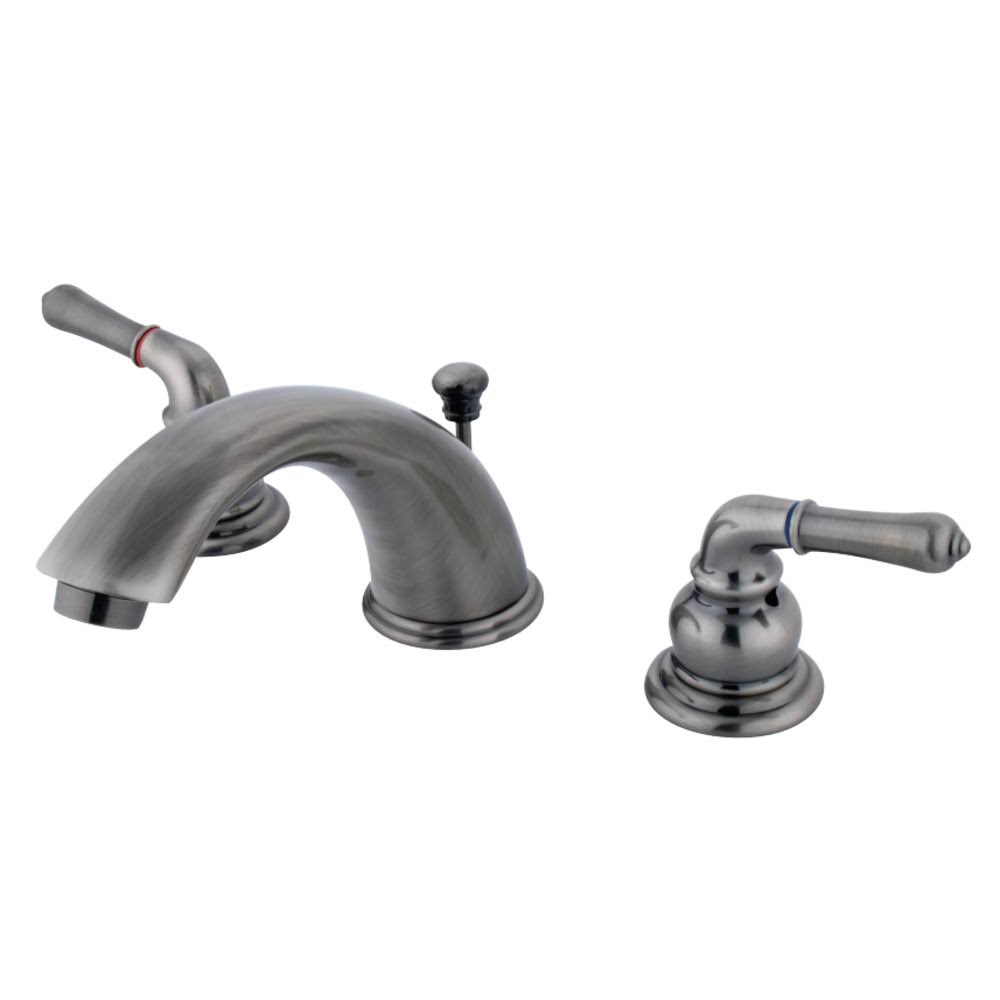 Kingston Brass KB963 Magellan Widespread Lavatory Faucet, Vintage Nickel
