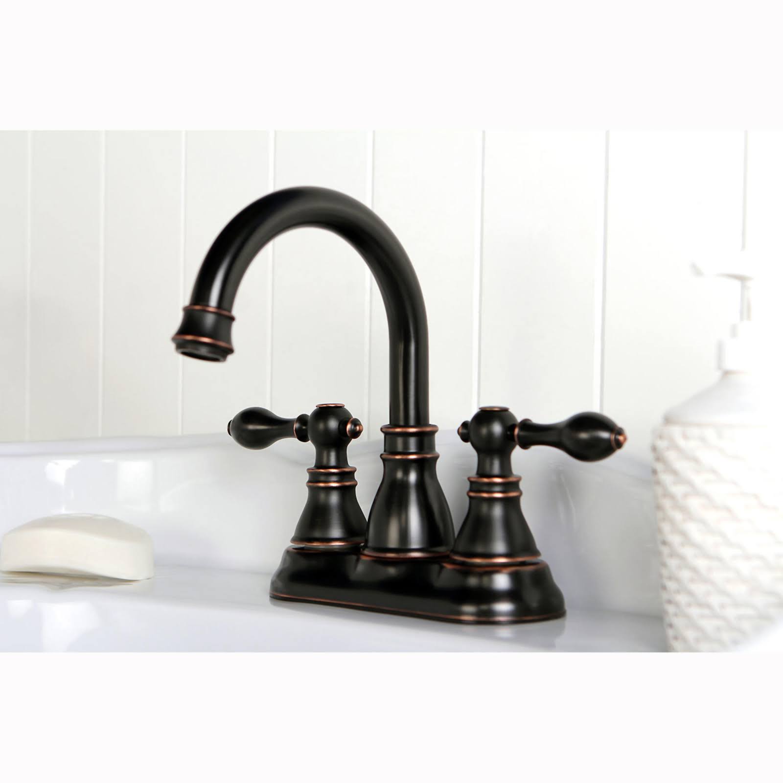 Classic High Spout Oil-Rubbed Bronze Bathroom Faucet