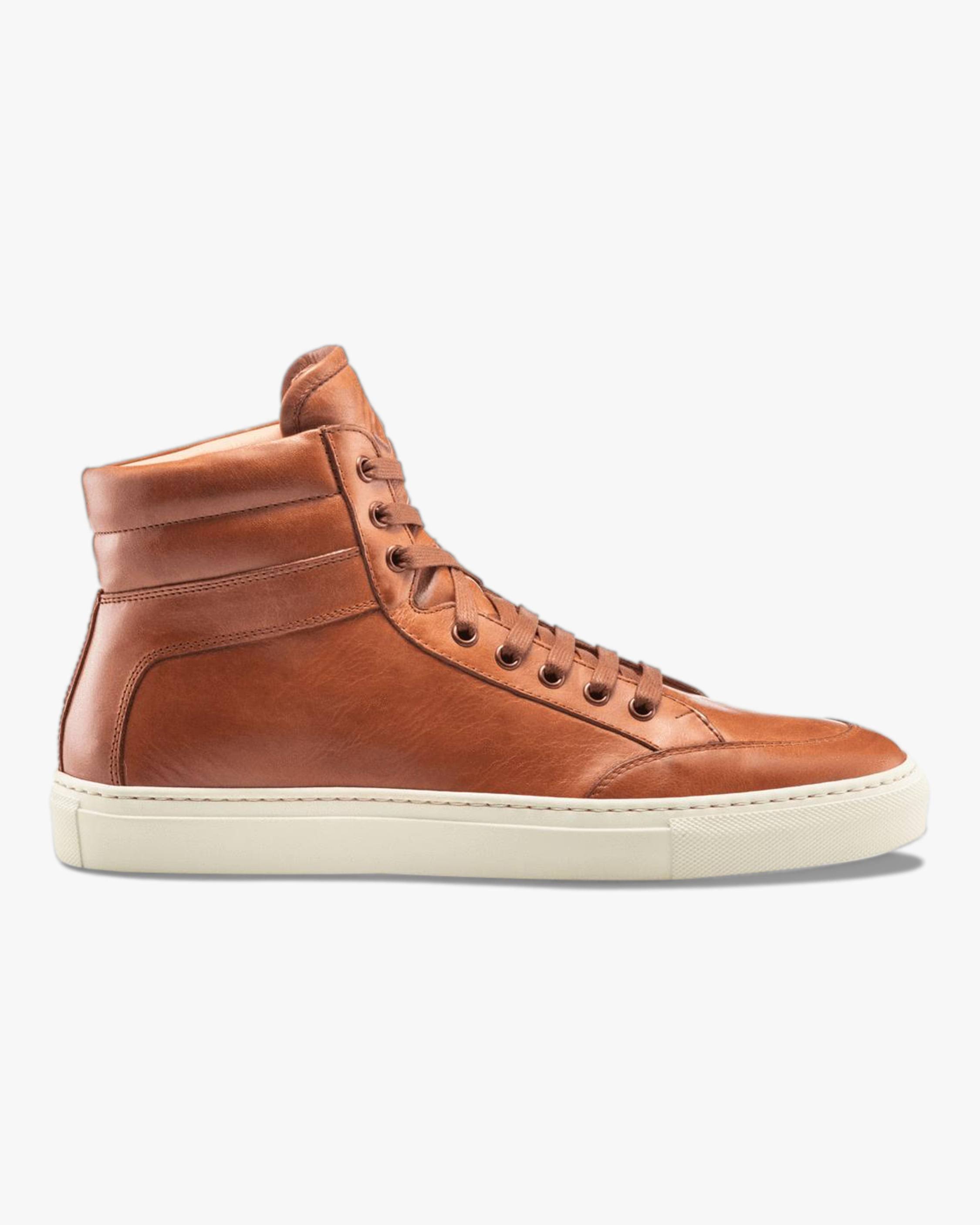 KOIO Men&s Primo High-Top Sneaker - Brown - High-Top Sneakers