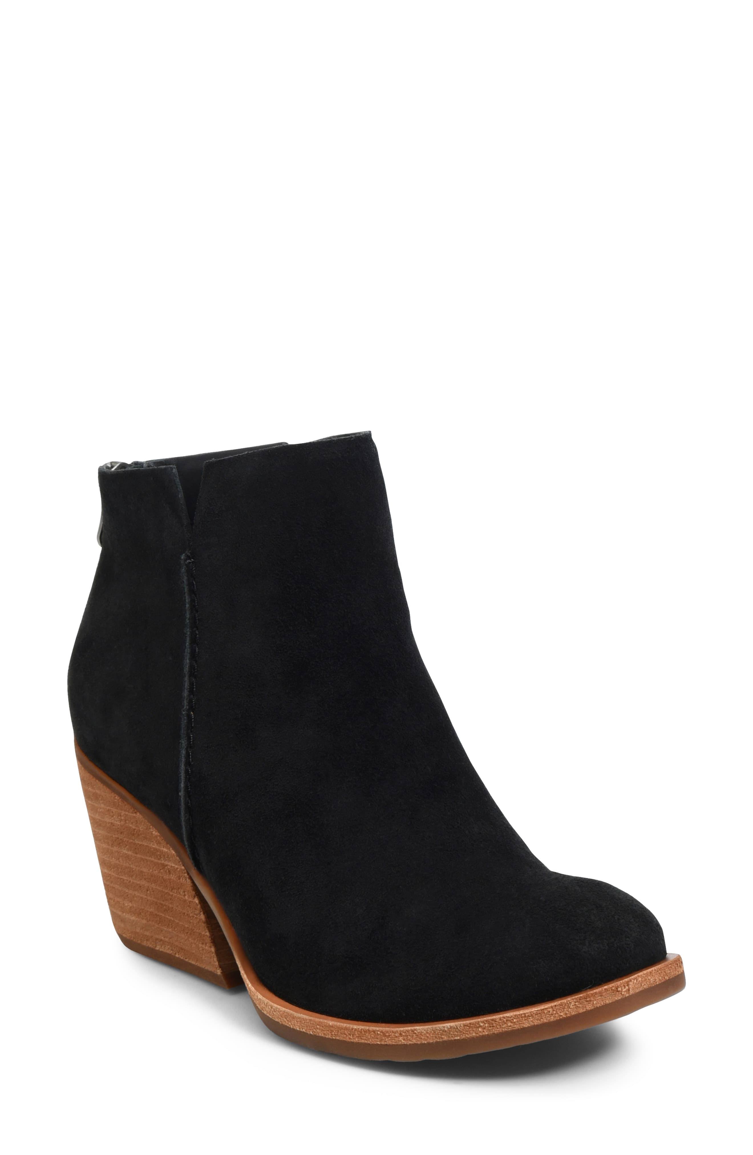 Women&s Kork-Ease Chandra Bootie - Black - Size 7.5