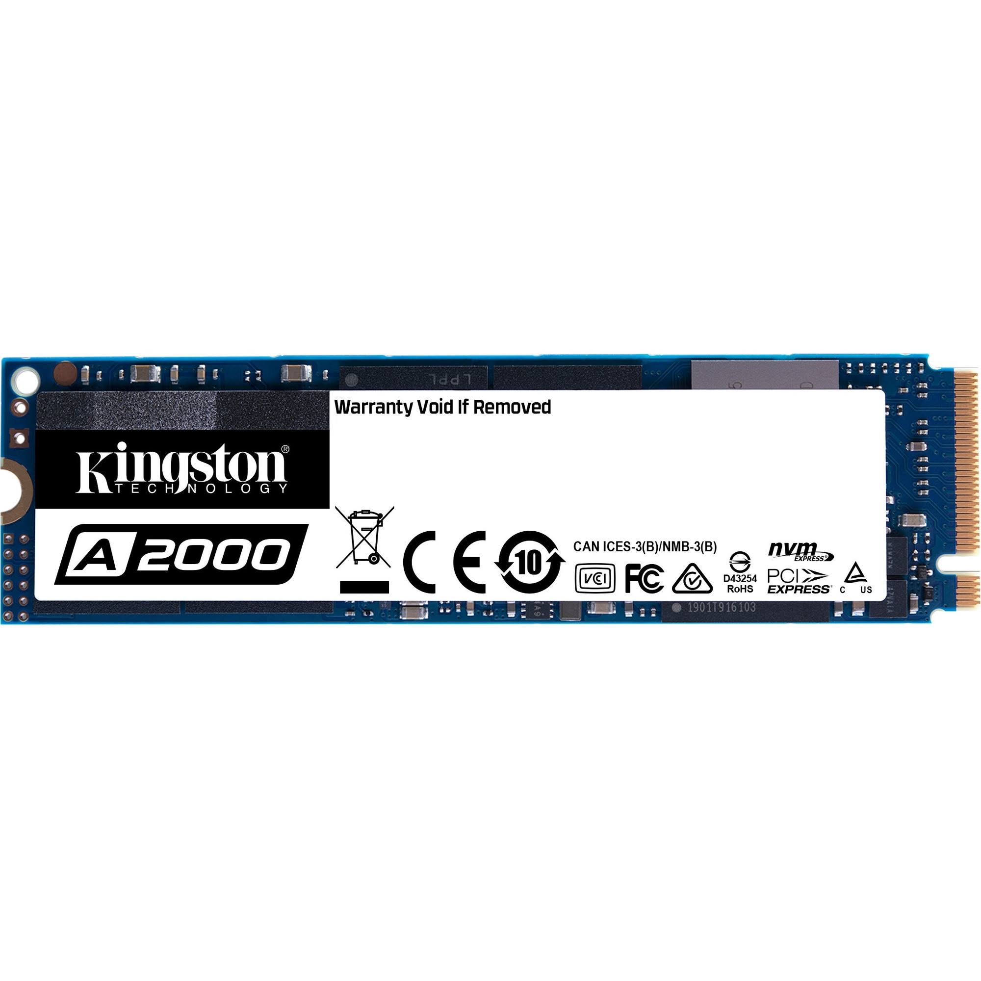 Kingston A2000 500 GB Solid State Drive - M.2 2280 Internal