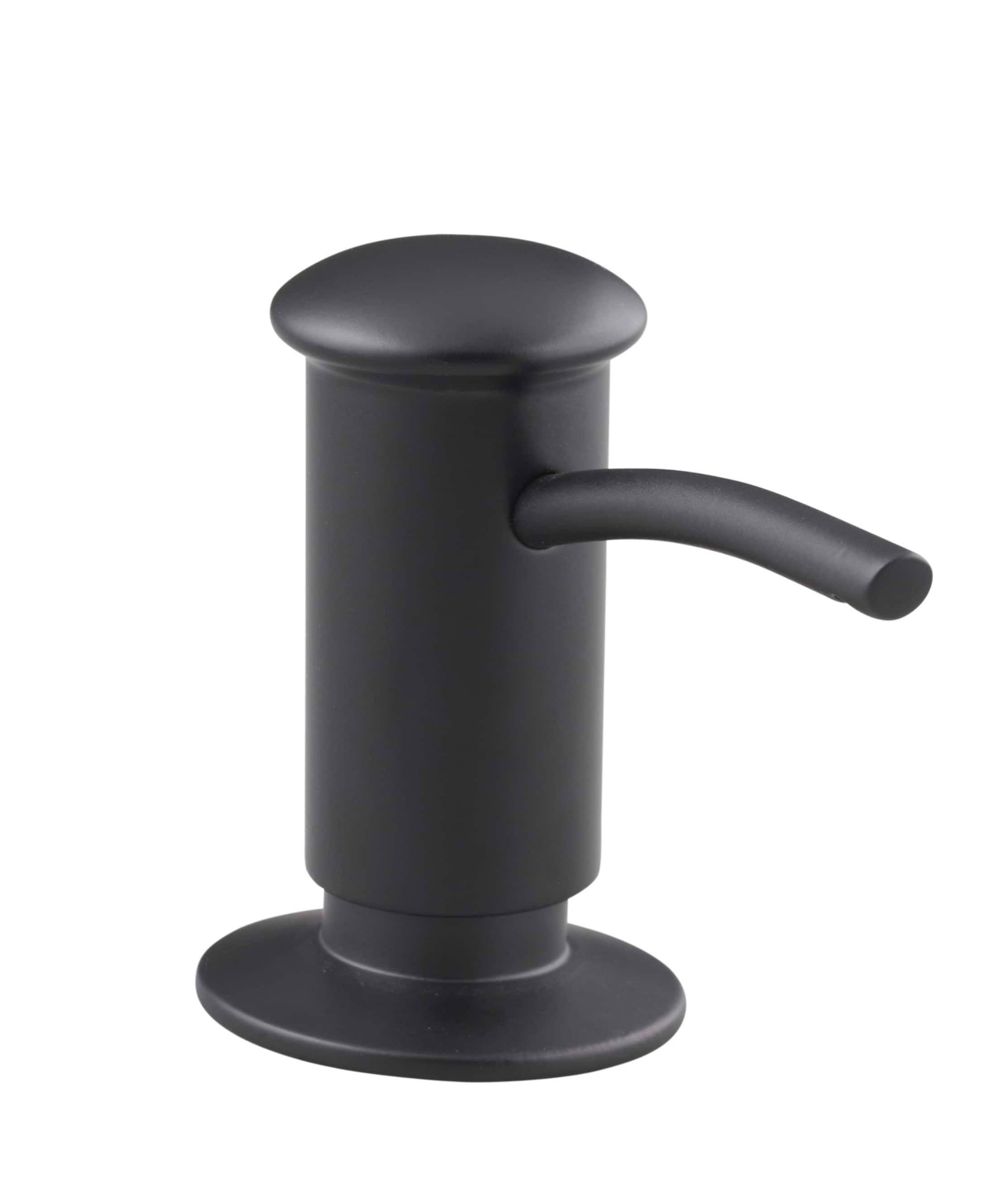 K-1895-BL Kohler Matte Black Contemporary Design Soap/Lotion Dispenser
