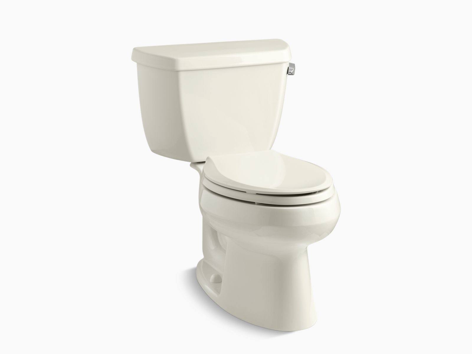 Kohler 3575-RA-96 Wellworth Classic Two-Piece Elongated 1.28 GPF Toilet with Class Five Flush Technology and Right-Hand Trip Lev