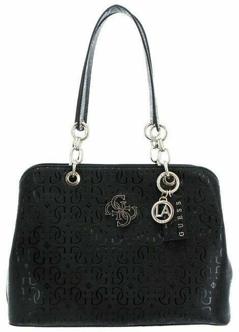 Guess Albury Top-Handle Flap Bag - Black
