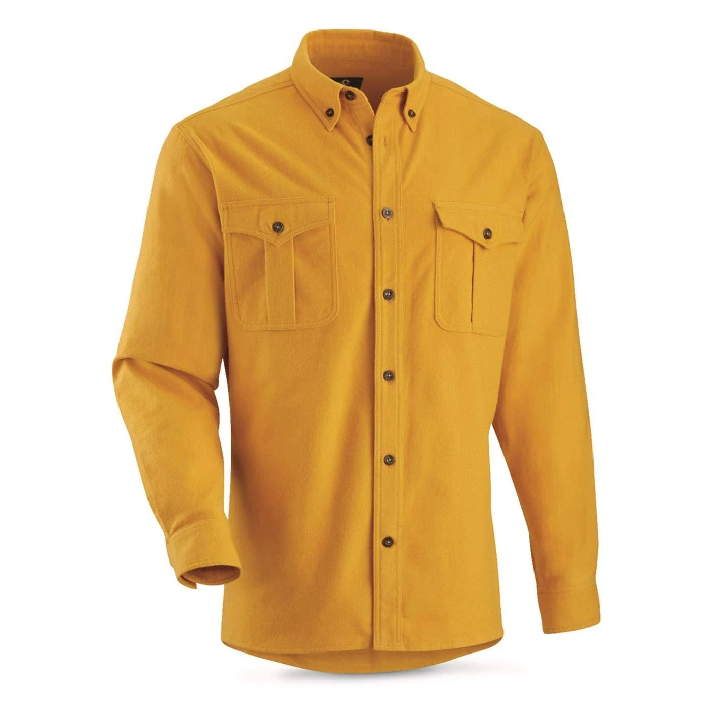 Guide Gear Men&s Cotton Chamois Shirt, Size: 3XL, Artisan&s Gold