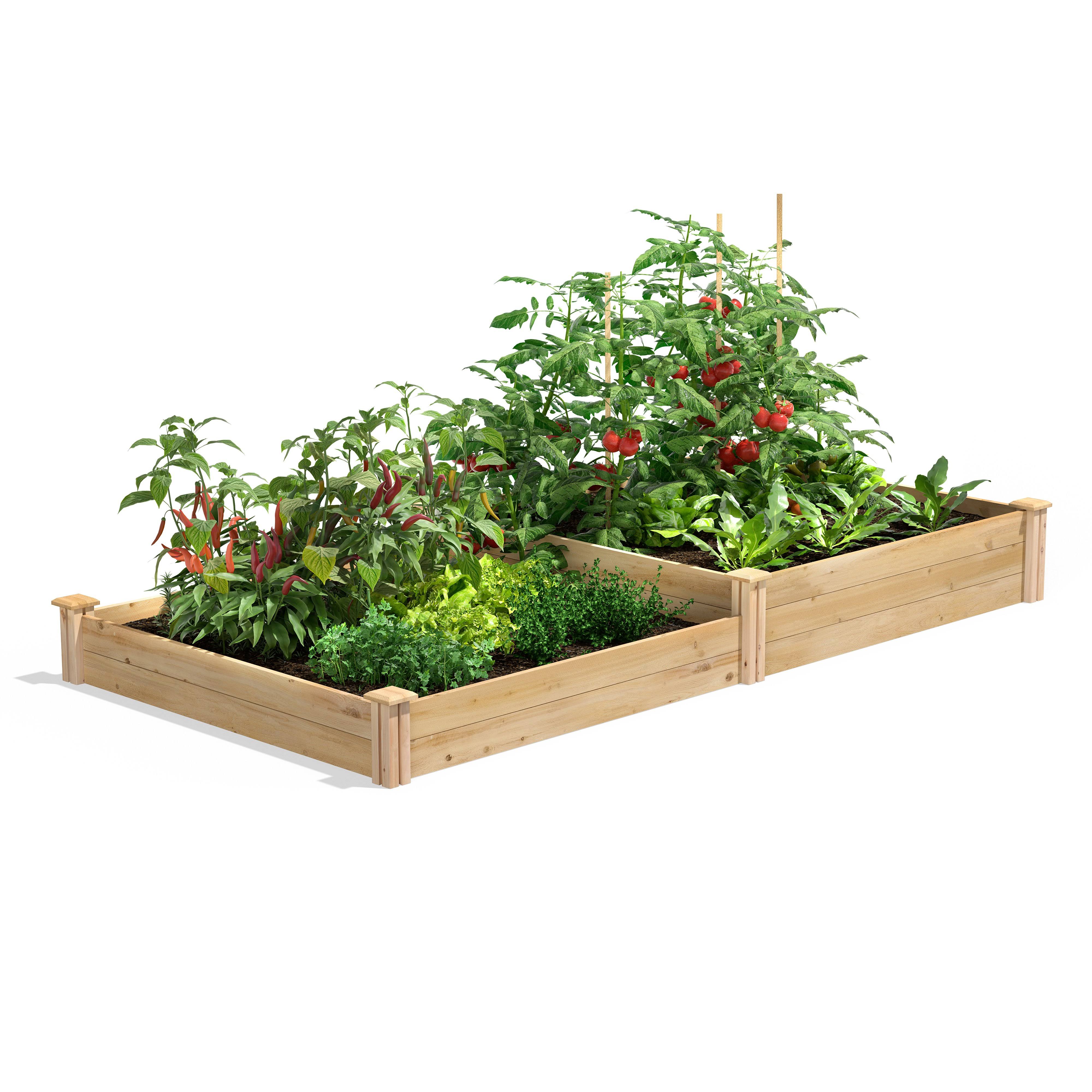 Greenes Fence 48-Inch x 96-Inch Cedar Raised Garden Bed